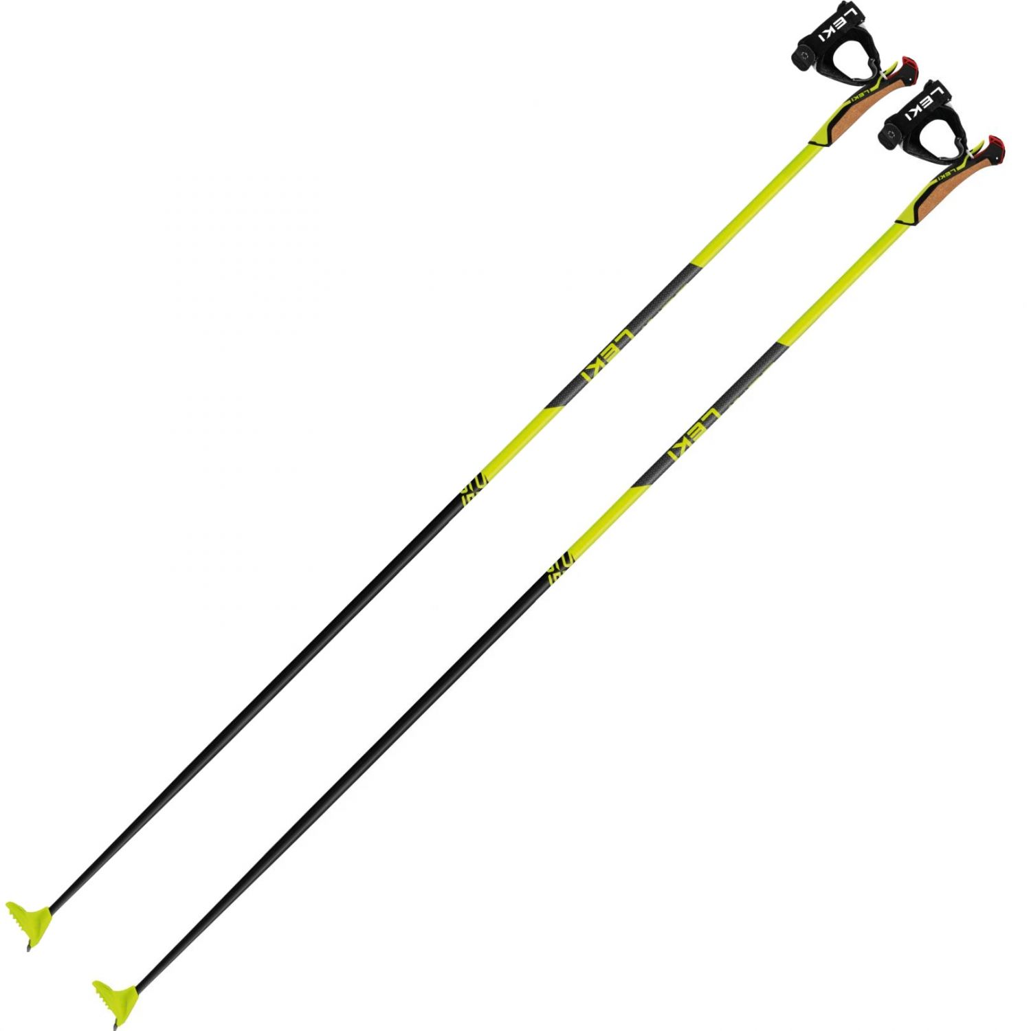 Leki PRC 650, bastones de esquí de fondo, negro/amarillo