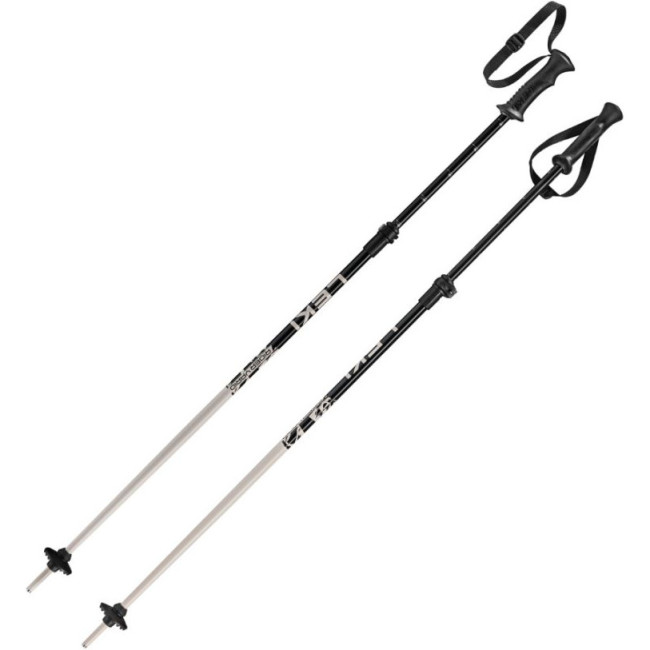 Leki Rider Vario, bastones de esquí, negro/gris