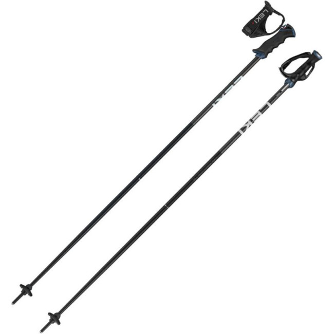 Leki Voltec Lite TR, bastones de esquí, negro/blanco