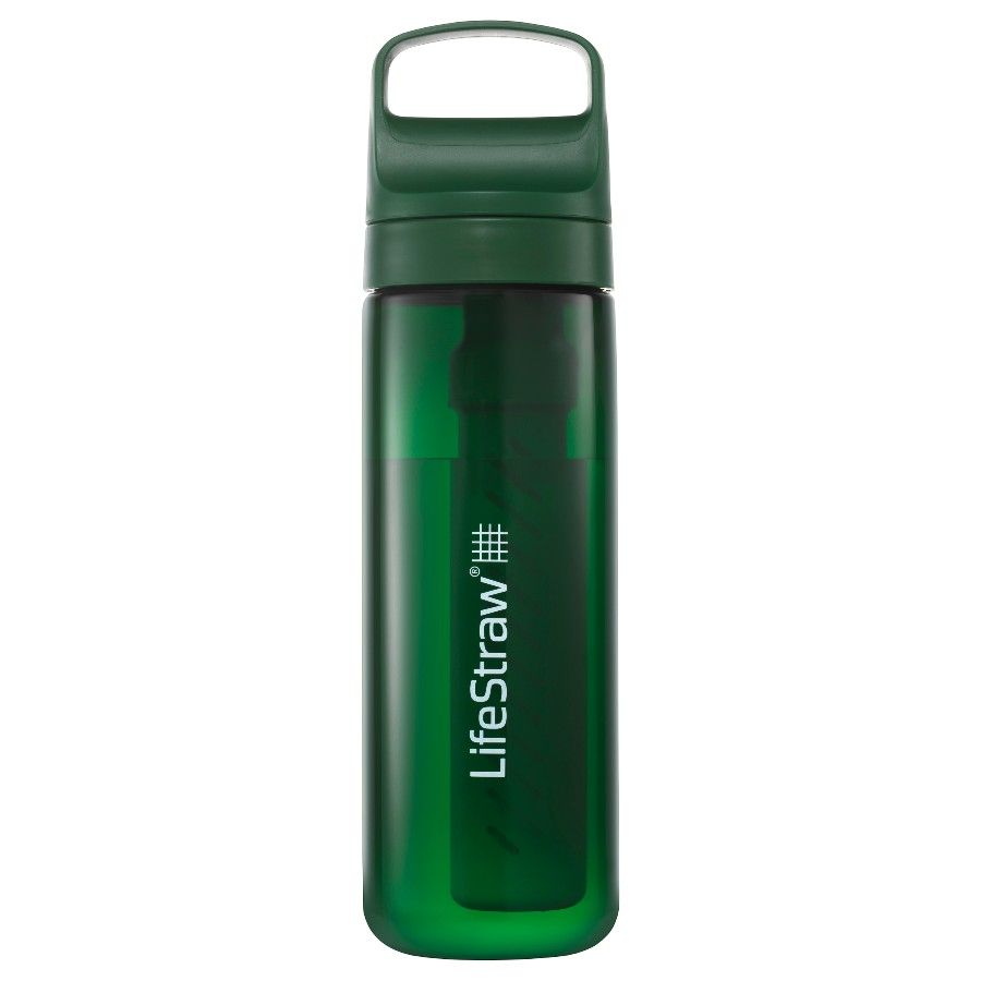 Lifestraw Go 2.0 Botella de Filtro de Agua, Terraza Verde, 650 ML, verde