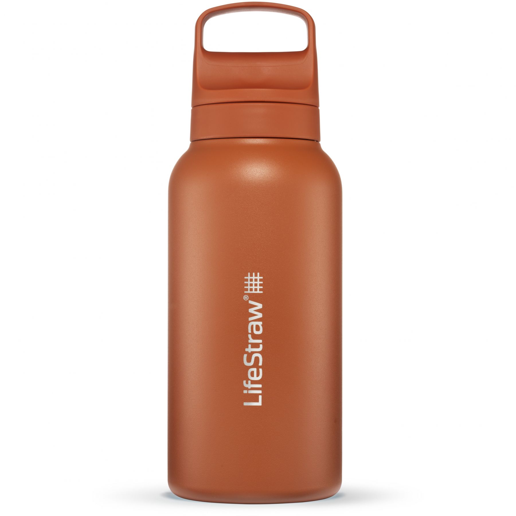 LifeStraw Go 2.0 Stainless Steel, botella de filtro de agua, naranja