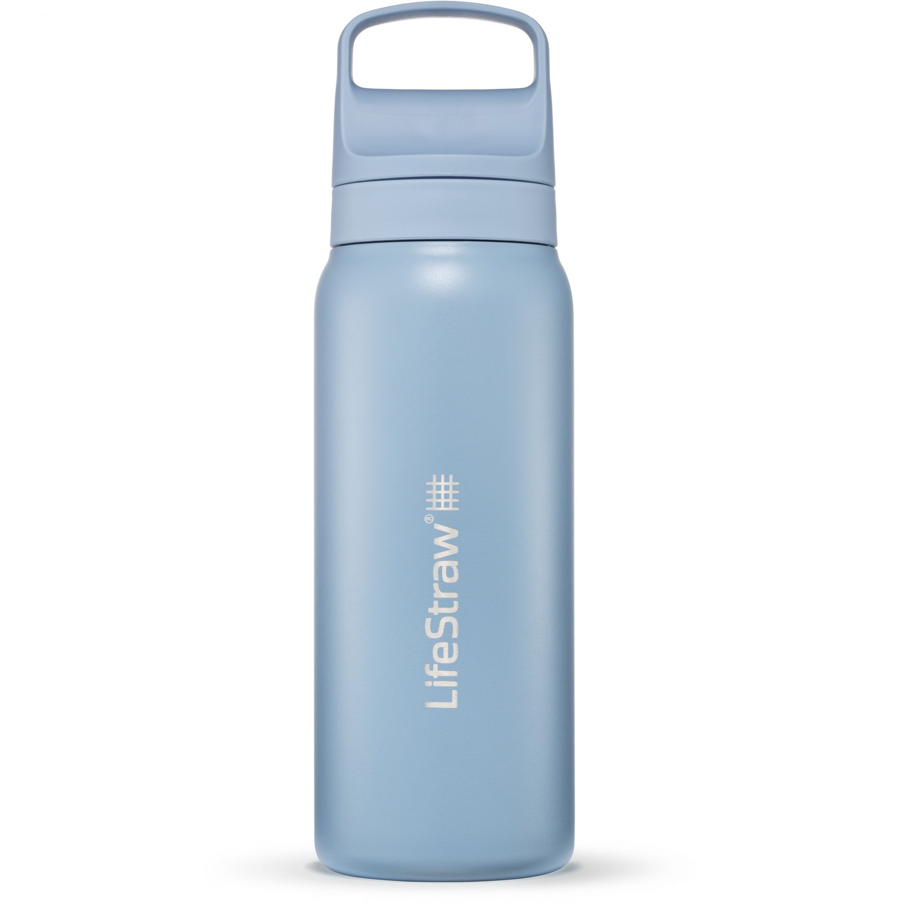 LifeStraw Go 2.0 Stainless Steel Water Filter Bottle, botella de filtro de agua, azul