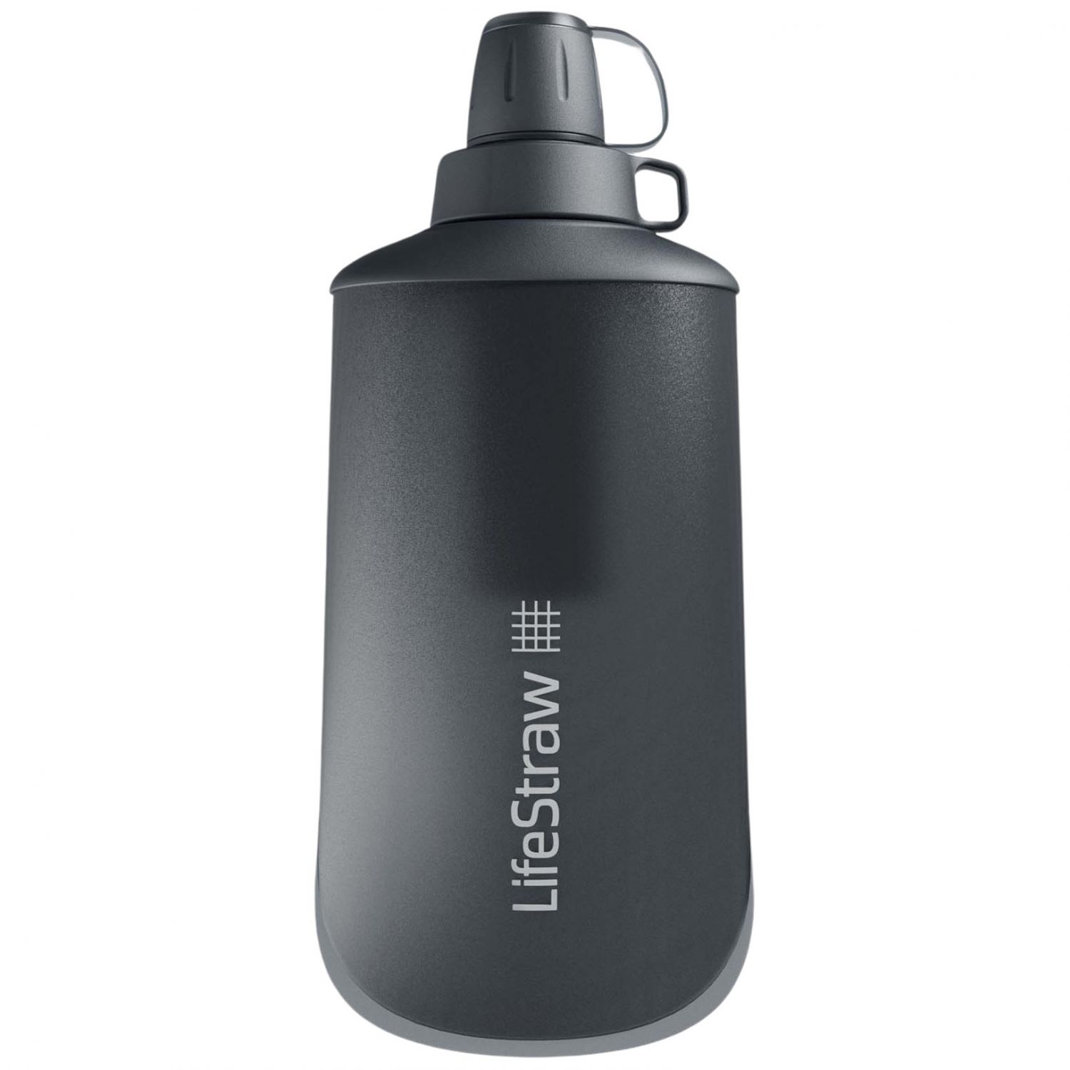 LifeStraw Peak Series Botella Collabsible Squeeze, 650ml, gris oscuro