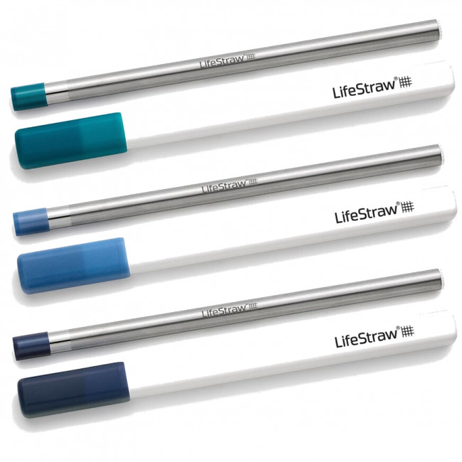 LifeStraw SIP 3pk with 3 Cases, Azul oscuro/Azul/Verde