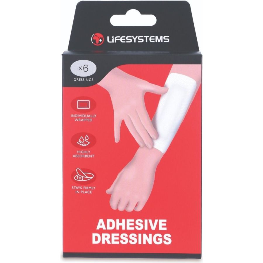 Lifesystems Low Adherent Dressings, 4 tamaños, kit de primeros auxilios