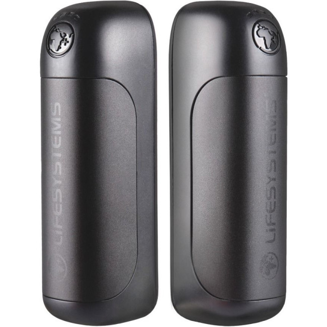 Lifesystems Palm Handwarmers Recargables, Puertos USB y USB C, calentadores de manos, negro