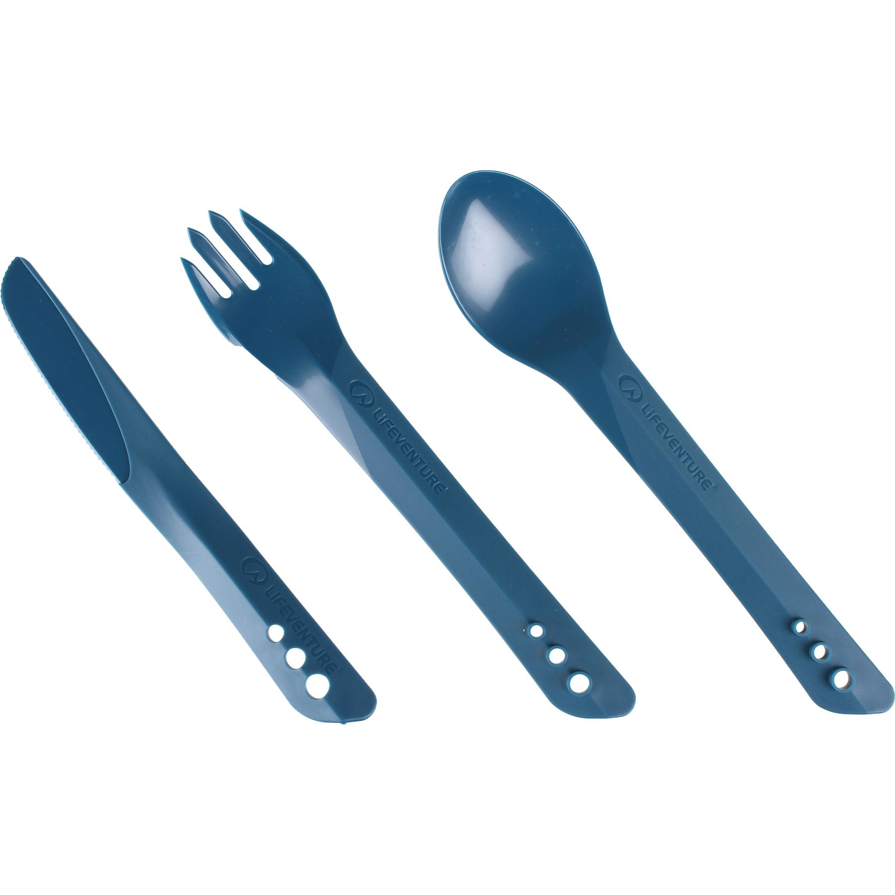 Lifeventure Ellipse Juego de Cubiertos, unisex, azul marino