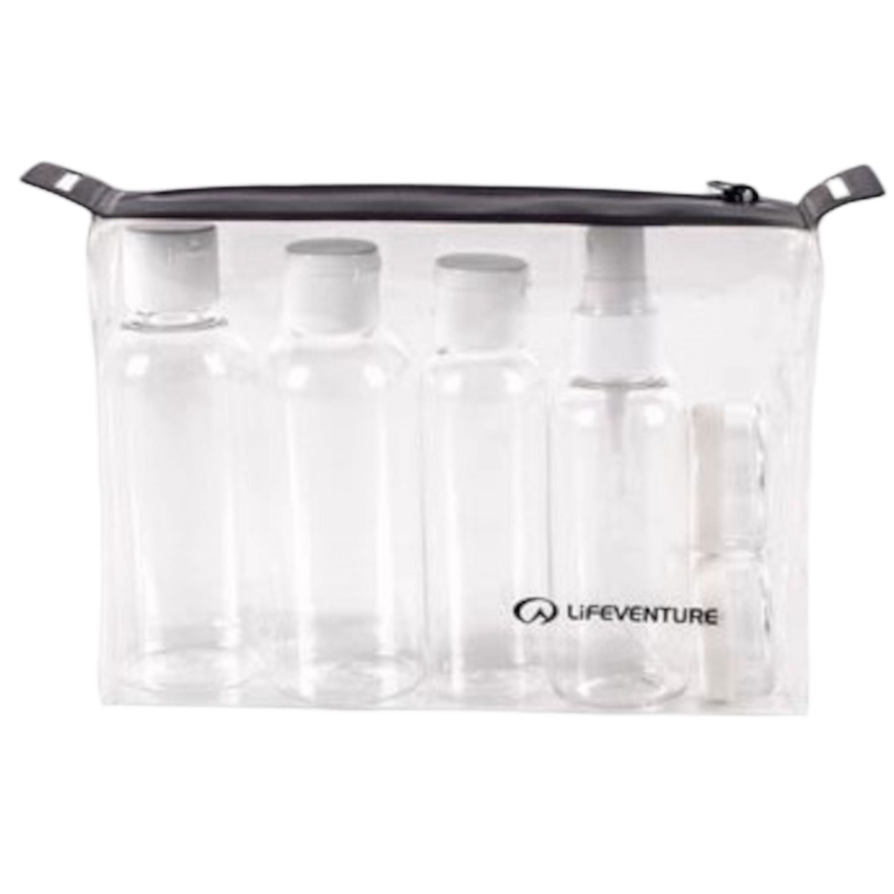 Lifeventure Flight Bottle Set, set de botellas, unisex, transparente.