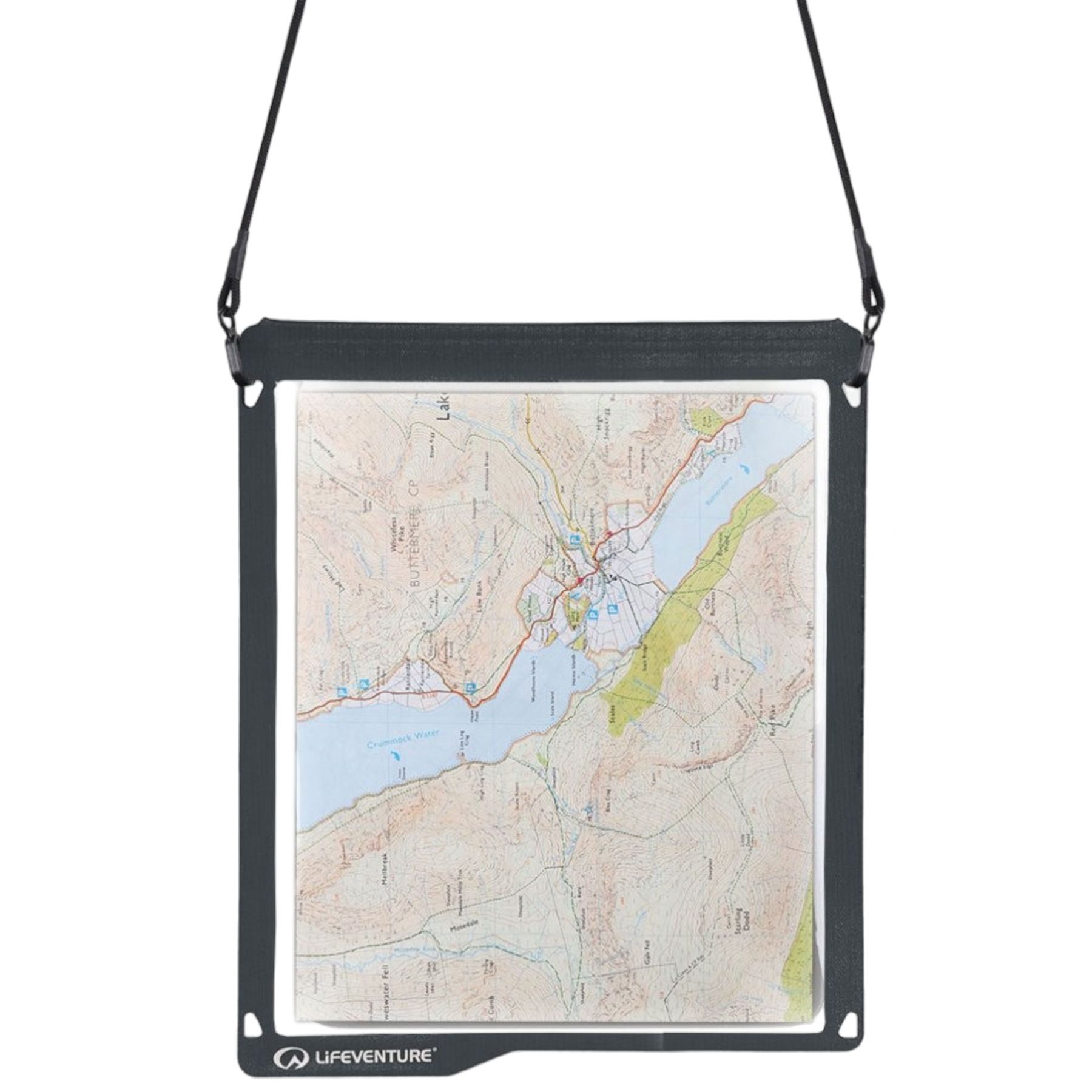 Lifeventure Funda Impermeable para Mapas, unisex, gris