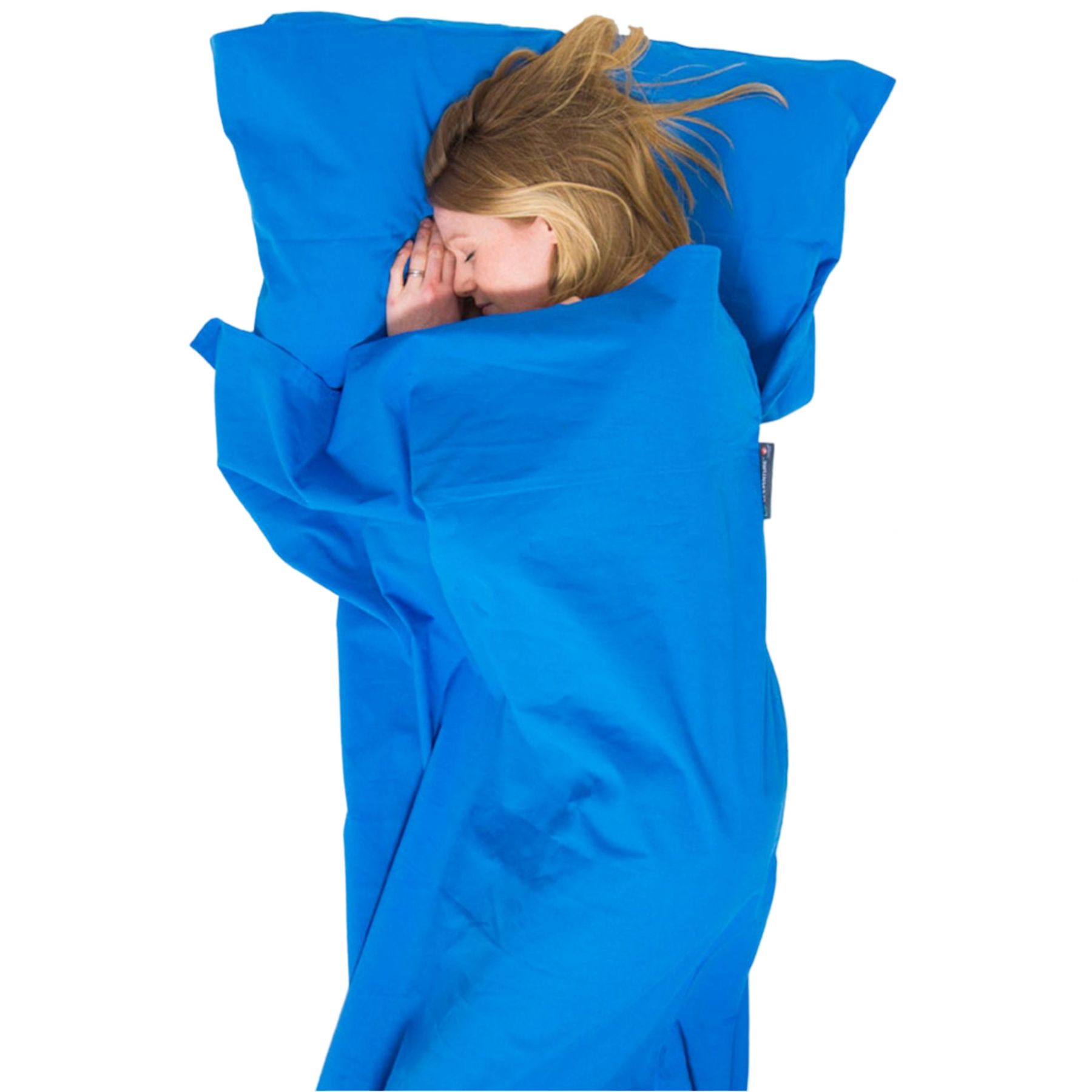 Lifeventure Liner de Saco de Dormir de Algodón, rectangular, azul