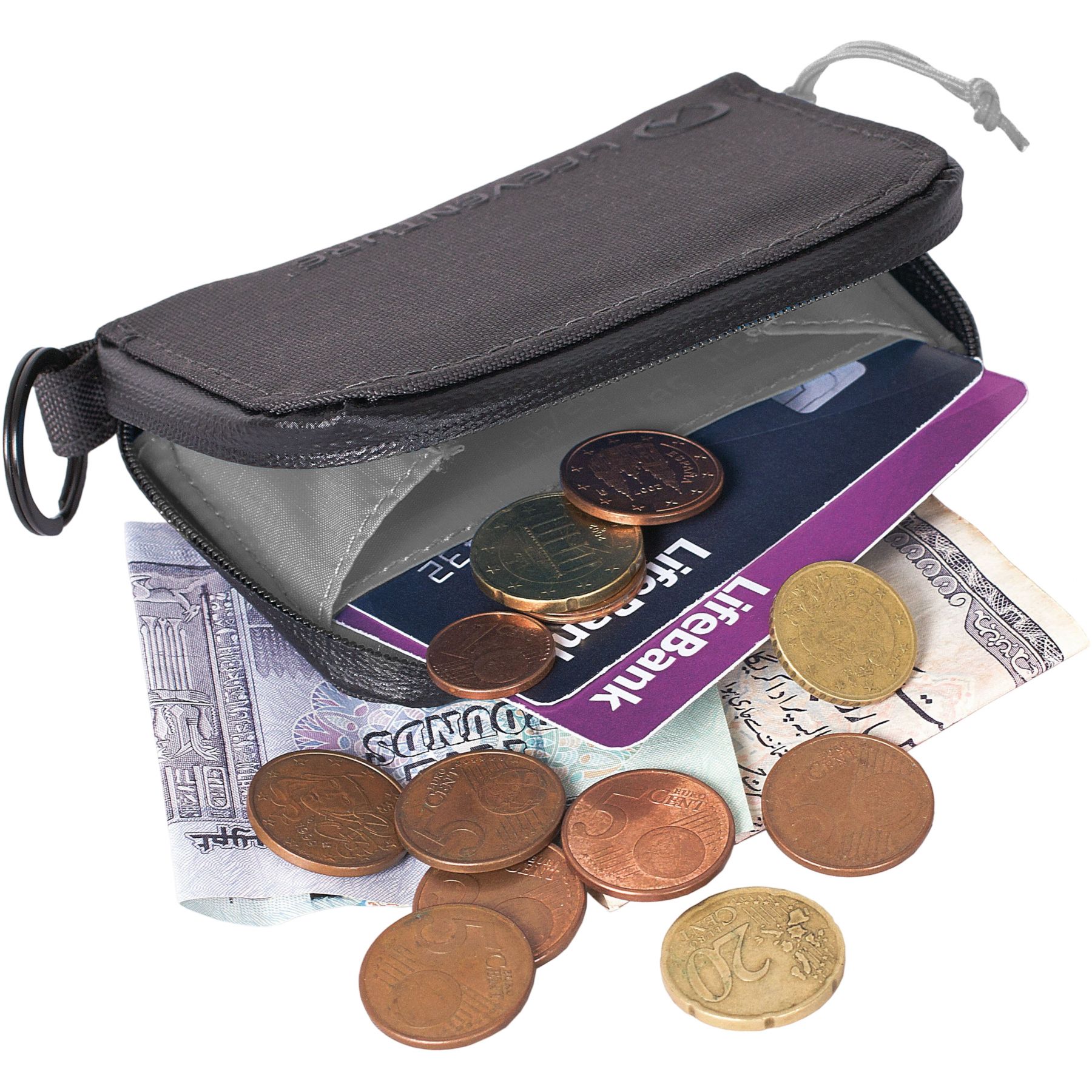 Lifeventure RFiD Monedero, gris