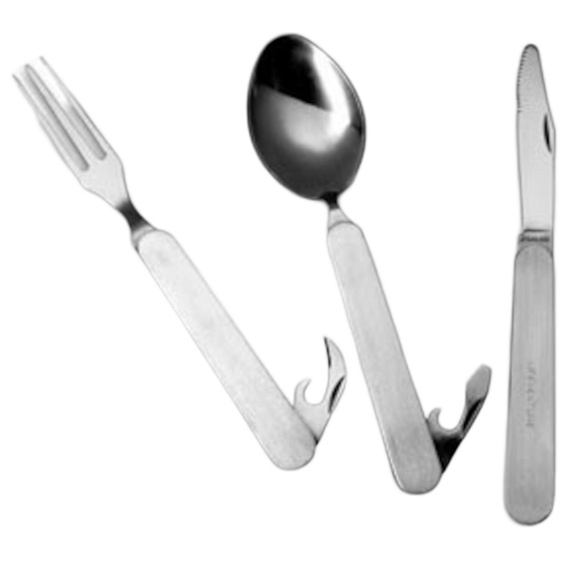 Lifeventure Stainless Steel Juego de Cubiertos Plegable, unisex, acero inoxidable.