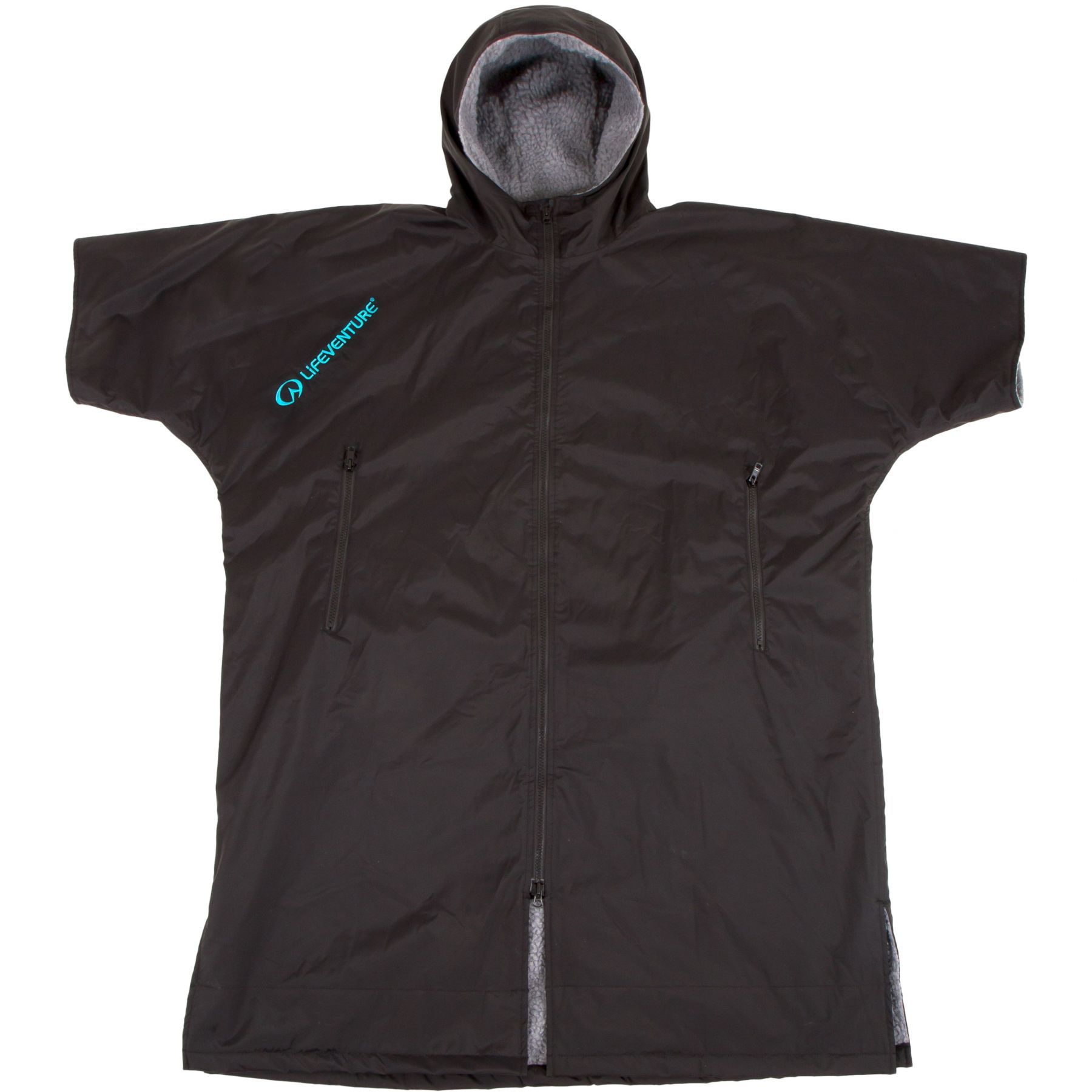 Lifeventure Thermarobe con forro polar, unisex, negro