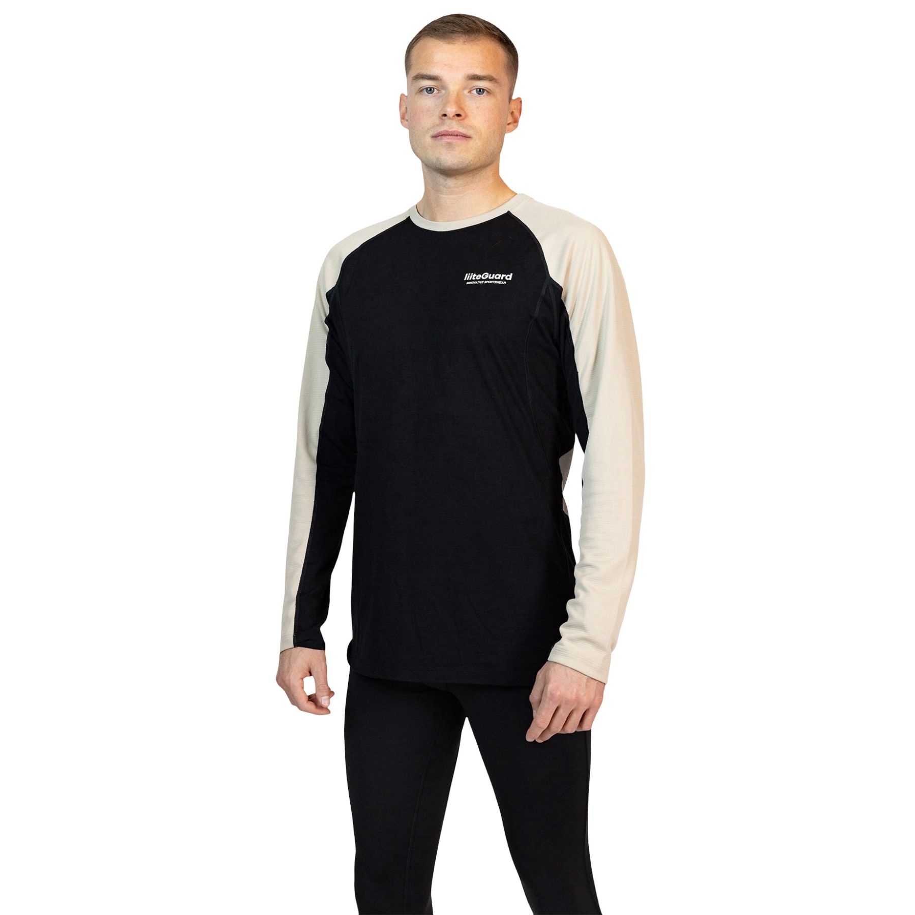 Merino Hybrid de manga larga, hombre