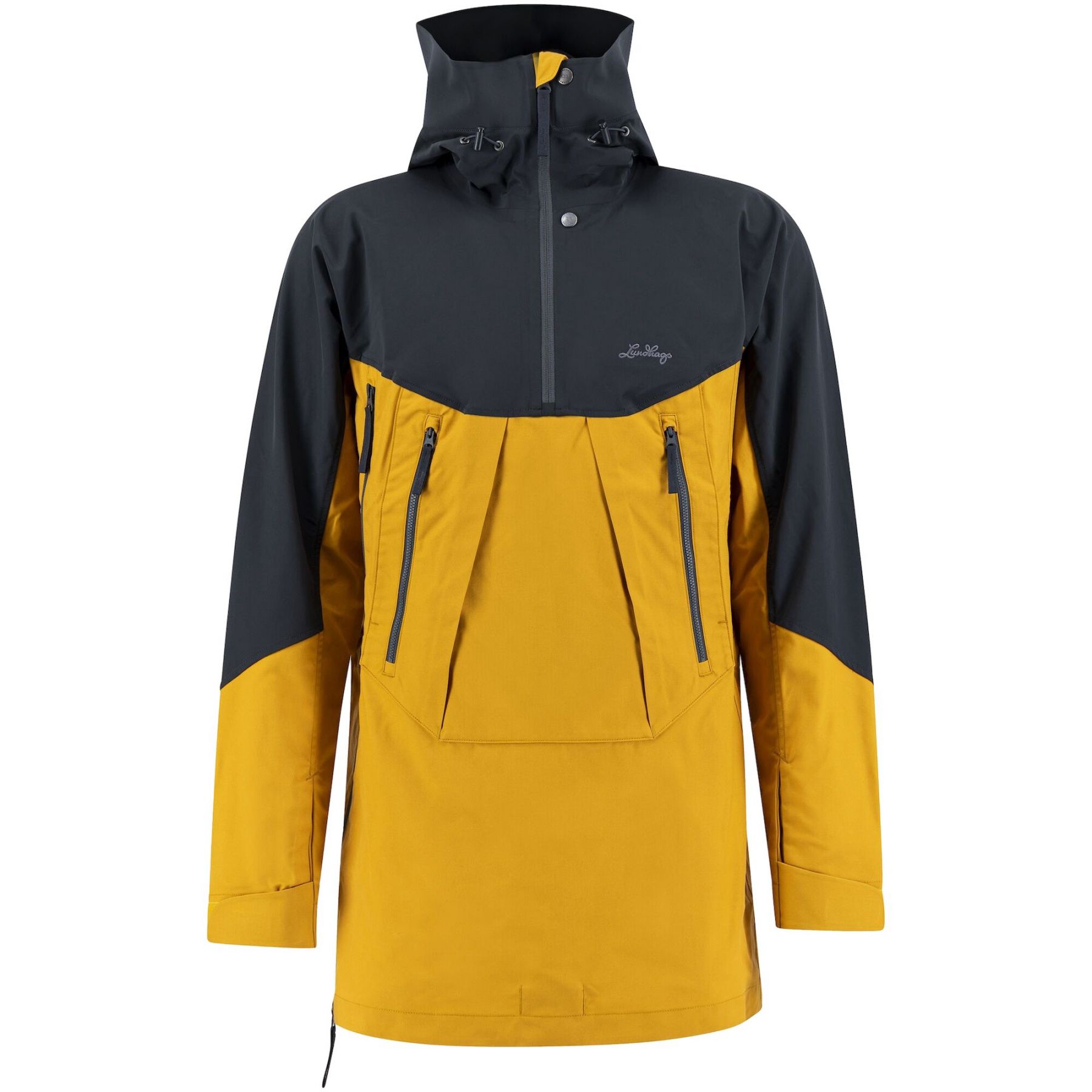 Lundhags Abisku Hybrid Anorak, anorak, hombre, amarillo/gris