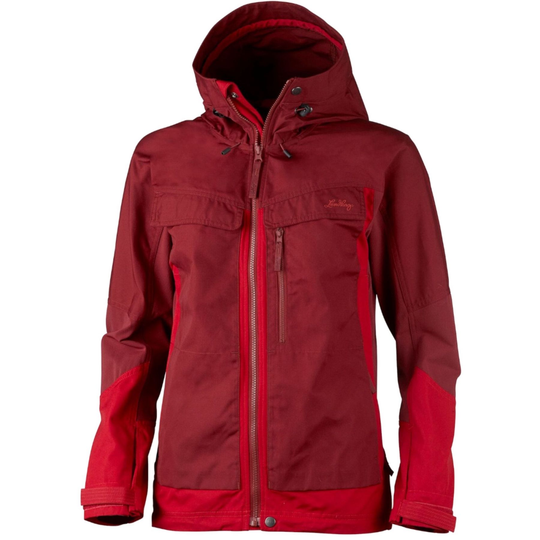 Lundhags Authentic Chaqueta Ws, chaqueta shell, mujer, rojo
