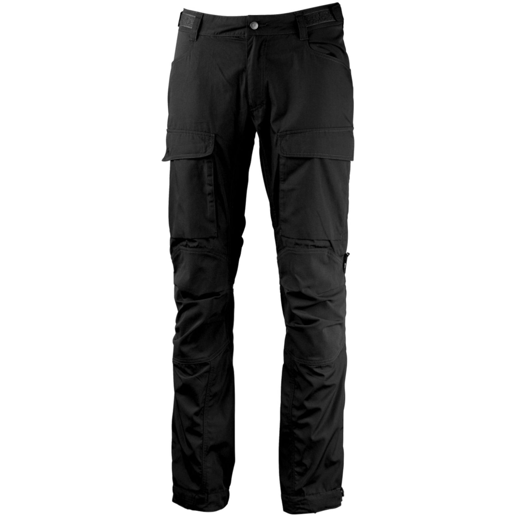 Lundhags Authentic II Pantalones Ms Long, pantalones de senderismo, hombre, negro