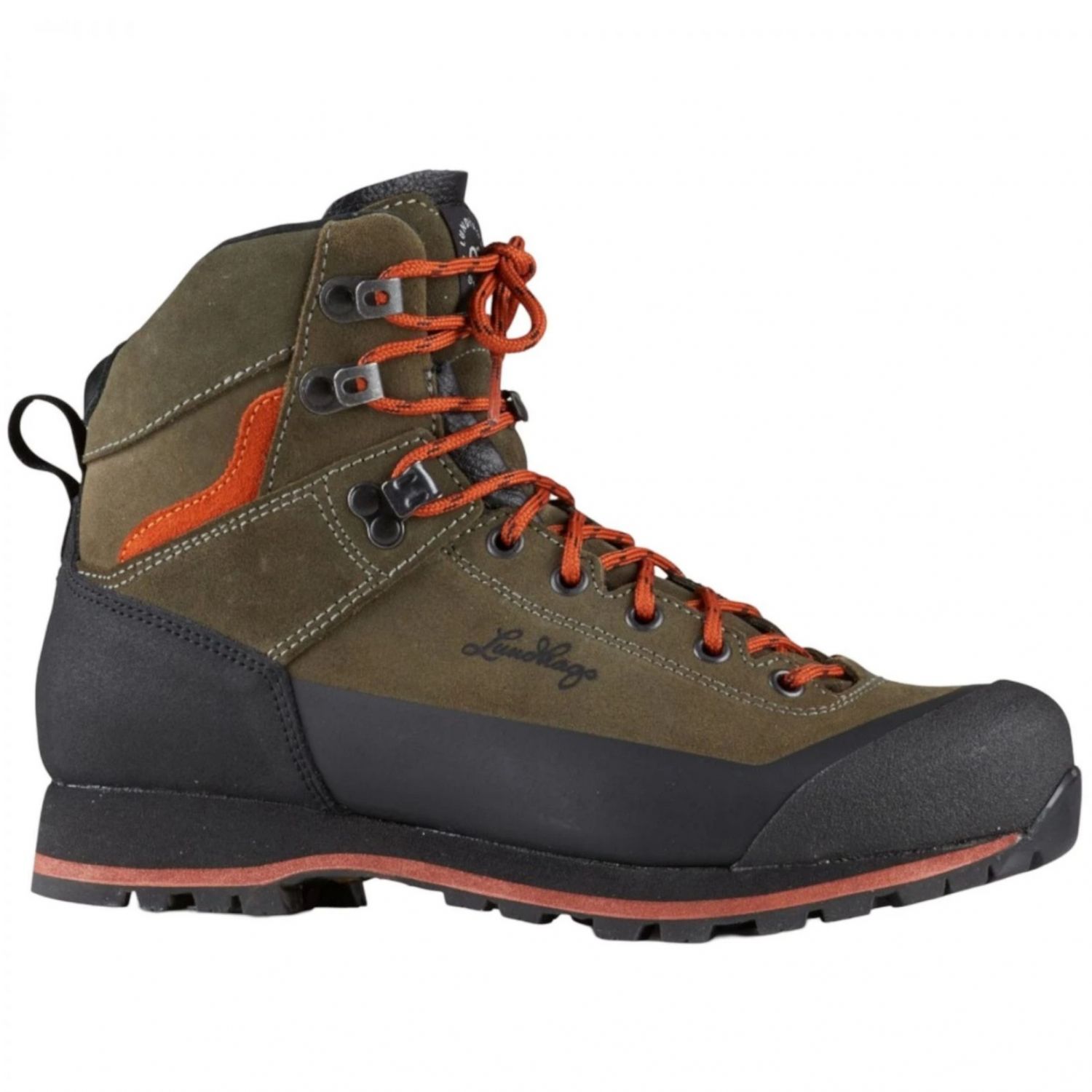 Lundhags Bjerg Mid, botas de senderismo, unisex, verde