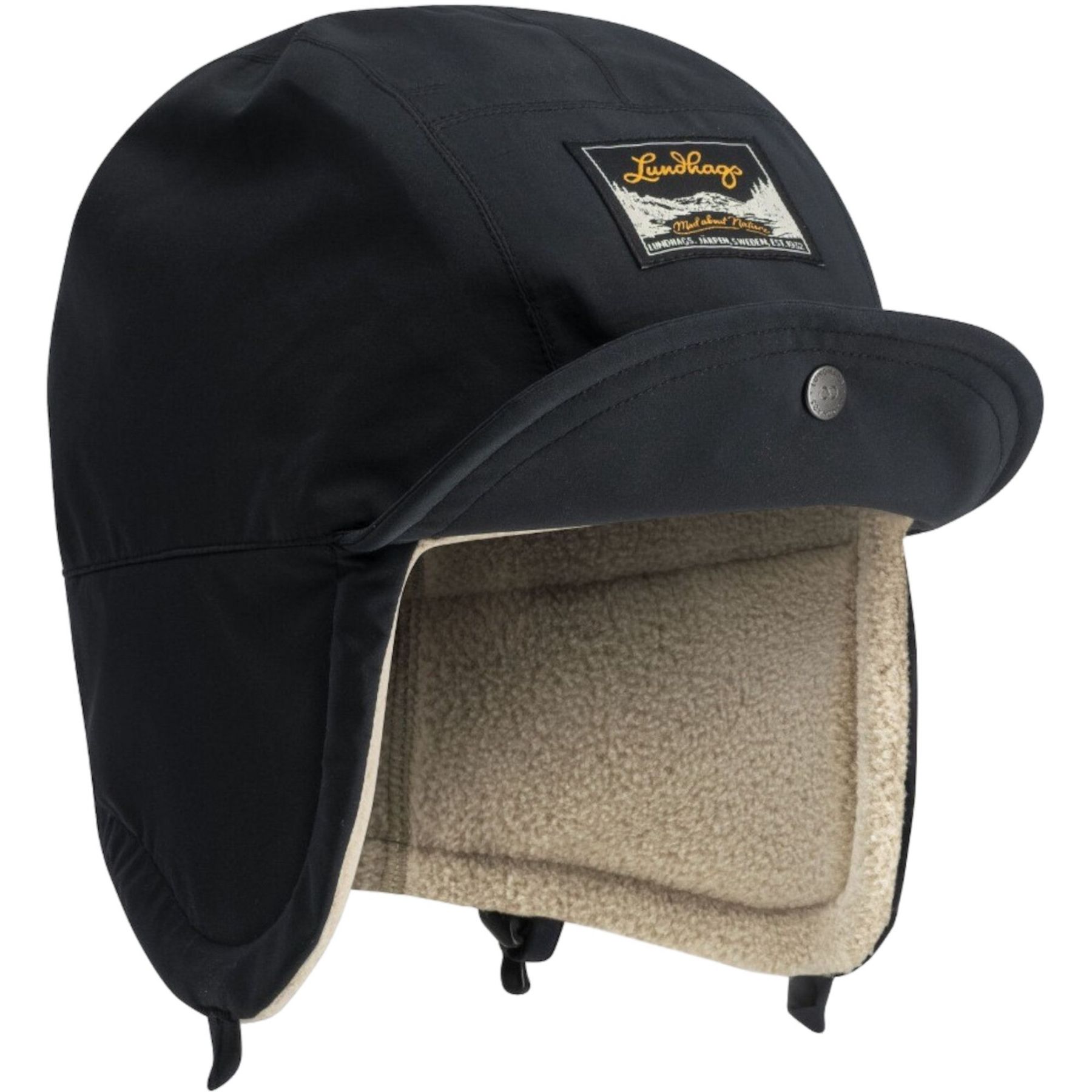 Lundhags Core Mountain Cap, gorra, hombre, negro
