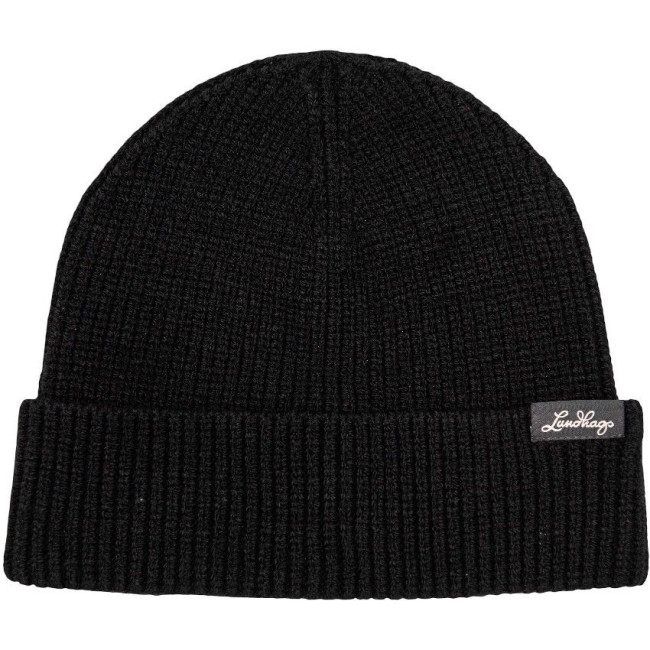 Lundhags Core Ribbed Beanie, gorro, negro