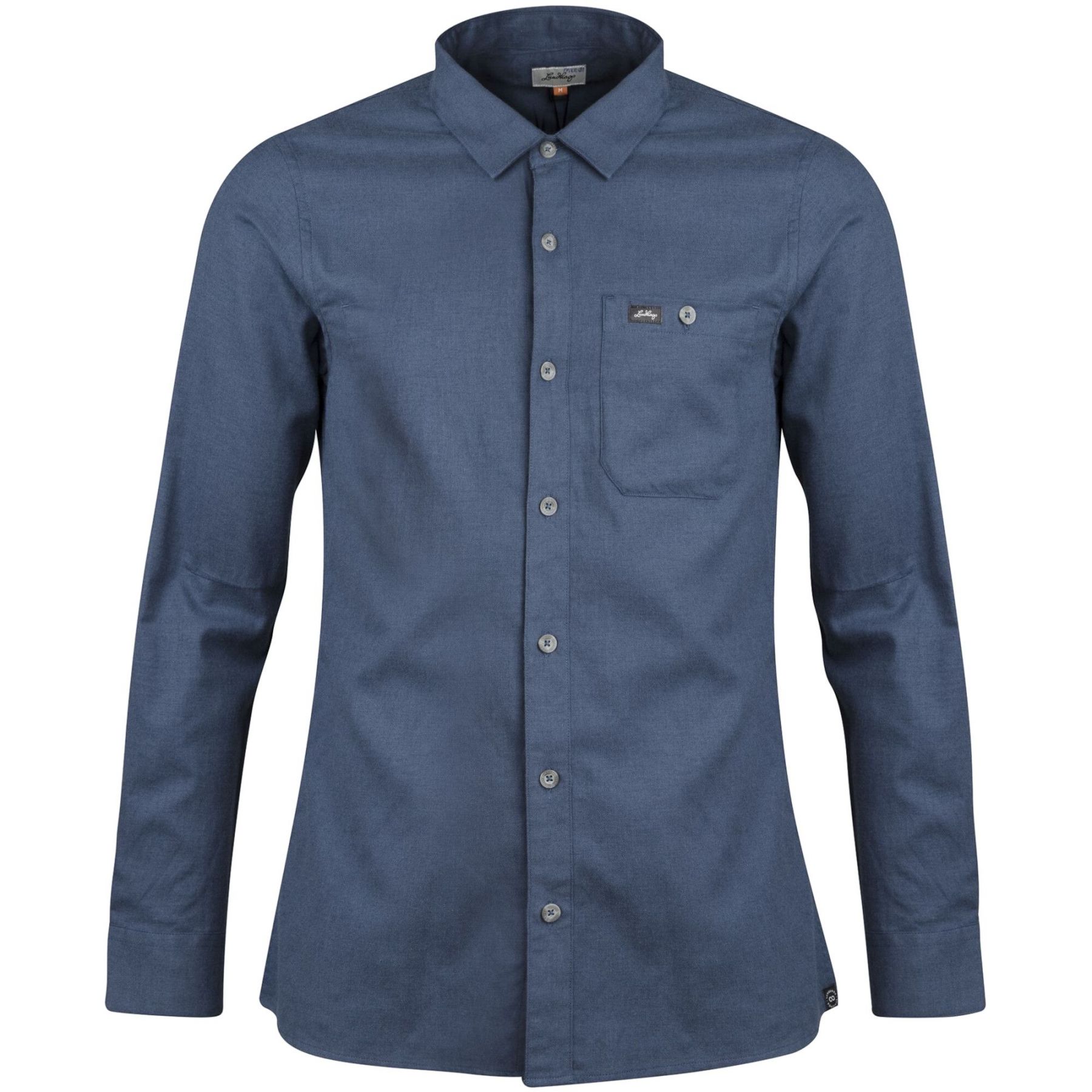 Lundhags Ekren Solid Ms LS Shirt, camisa, hombre, azul