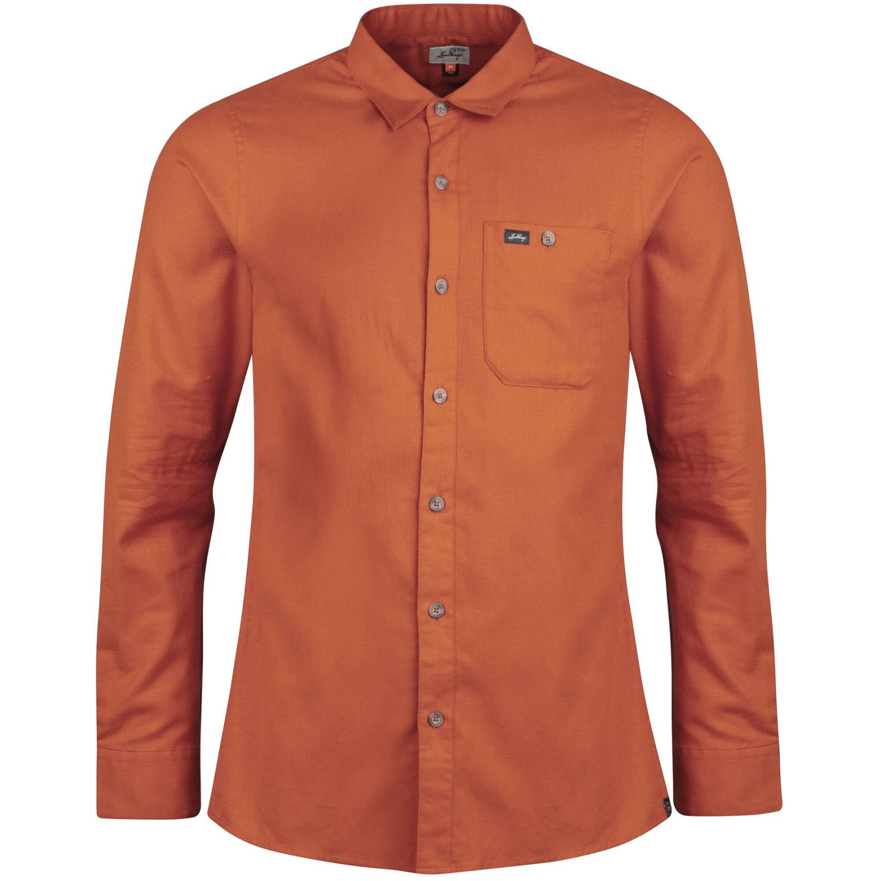 Lundhags Ekren Solid Ms LS Shirt, camisa, hombre, rojo