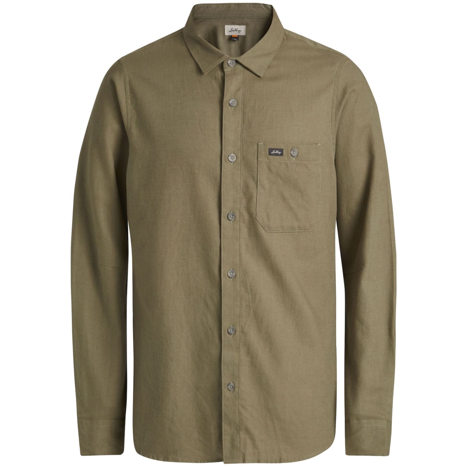 Lundhags Ekren Solid Ms LS Shirt, camisa, hombre, verde