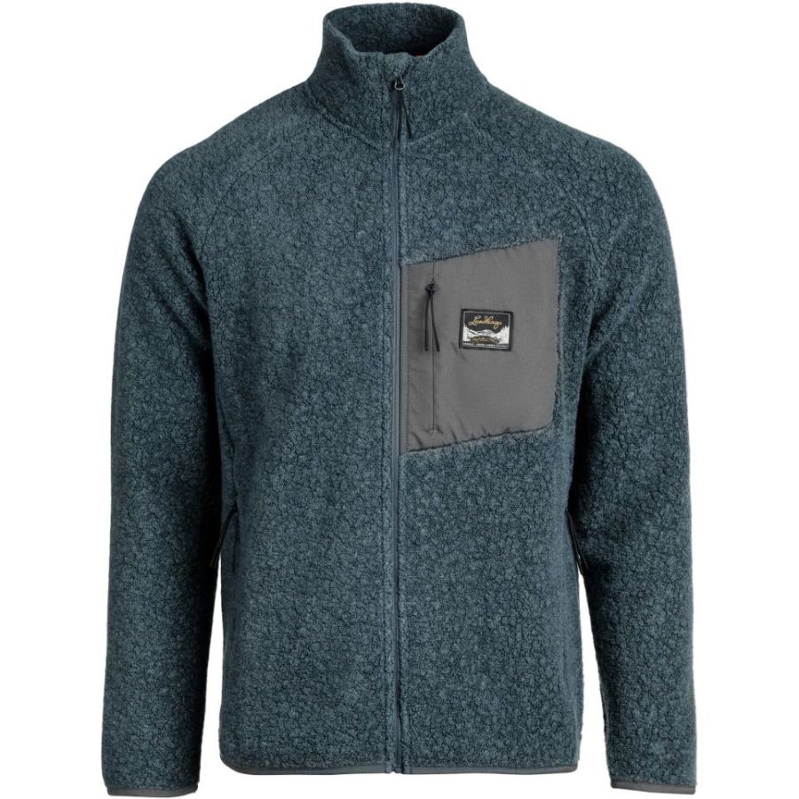Lundhags Flok Wool MS Pile, capa intermedia, azul