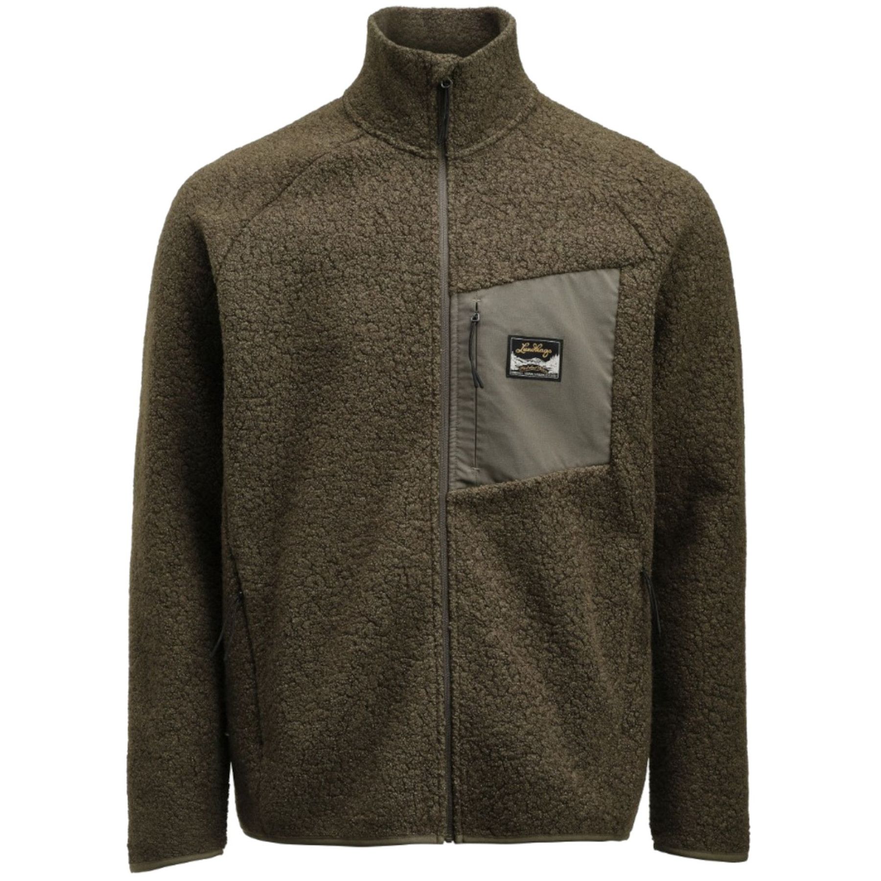 Lundhags Flok Wool Ms Pile, capa intermedia, hombre, verde