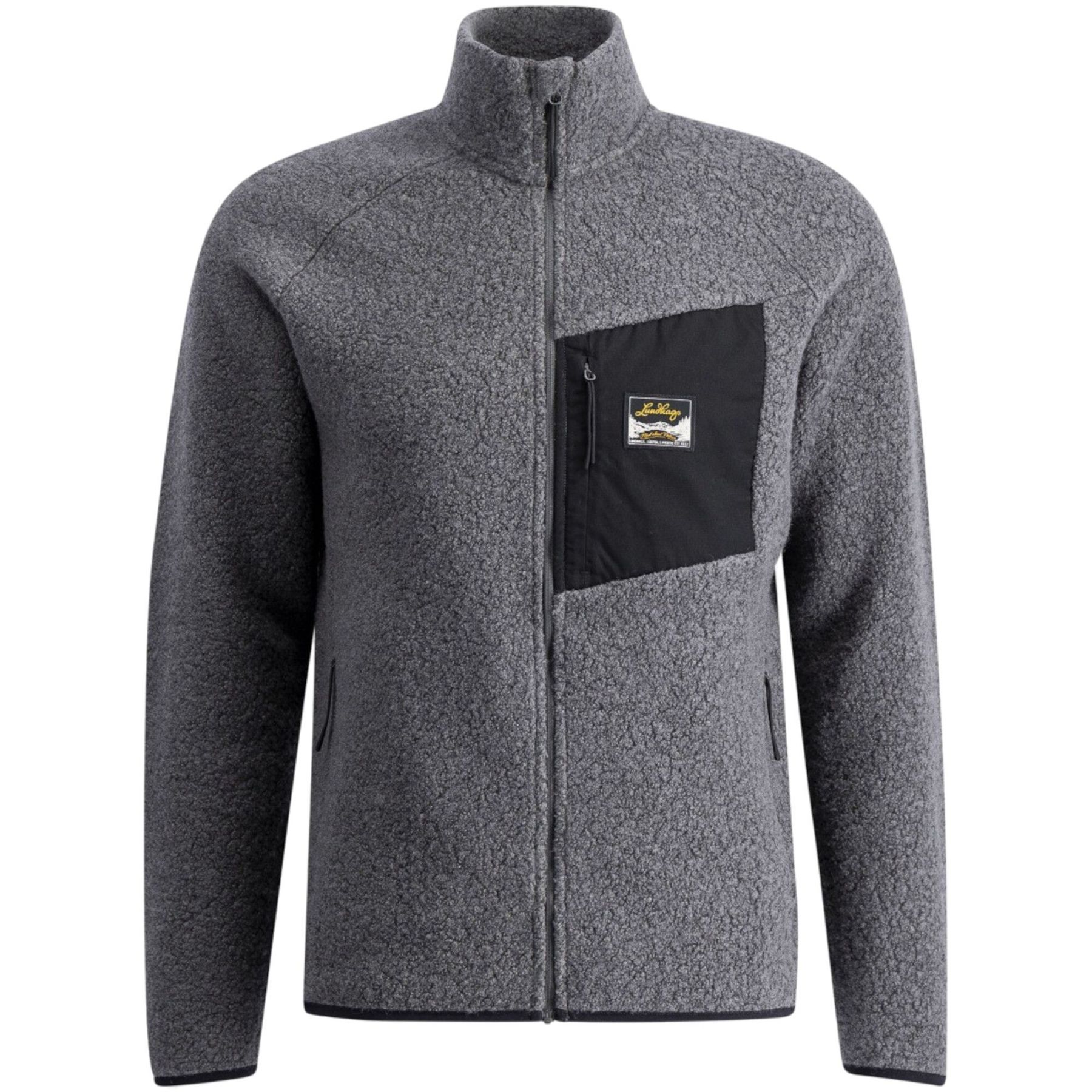 Lundhags Flok Wool Pile, capa intermedia, hombre, gris