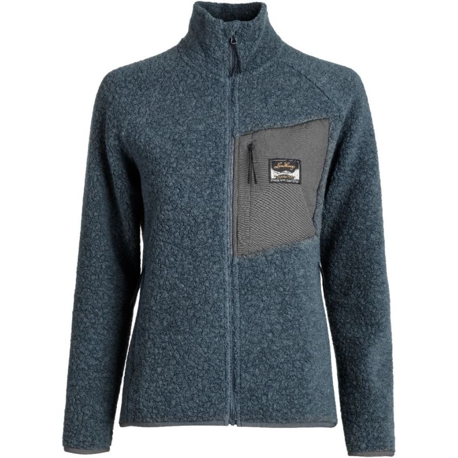 Lundhags Flok Wool WS Pile, capa intermedia, azul