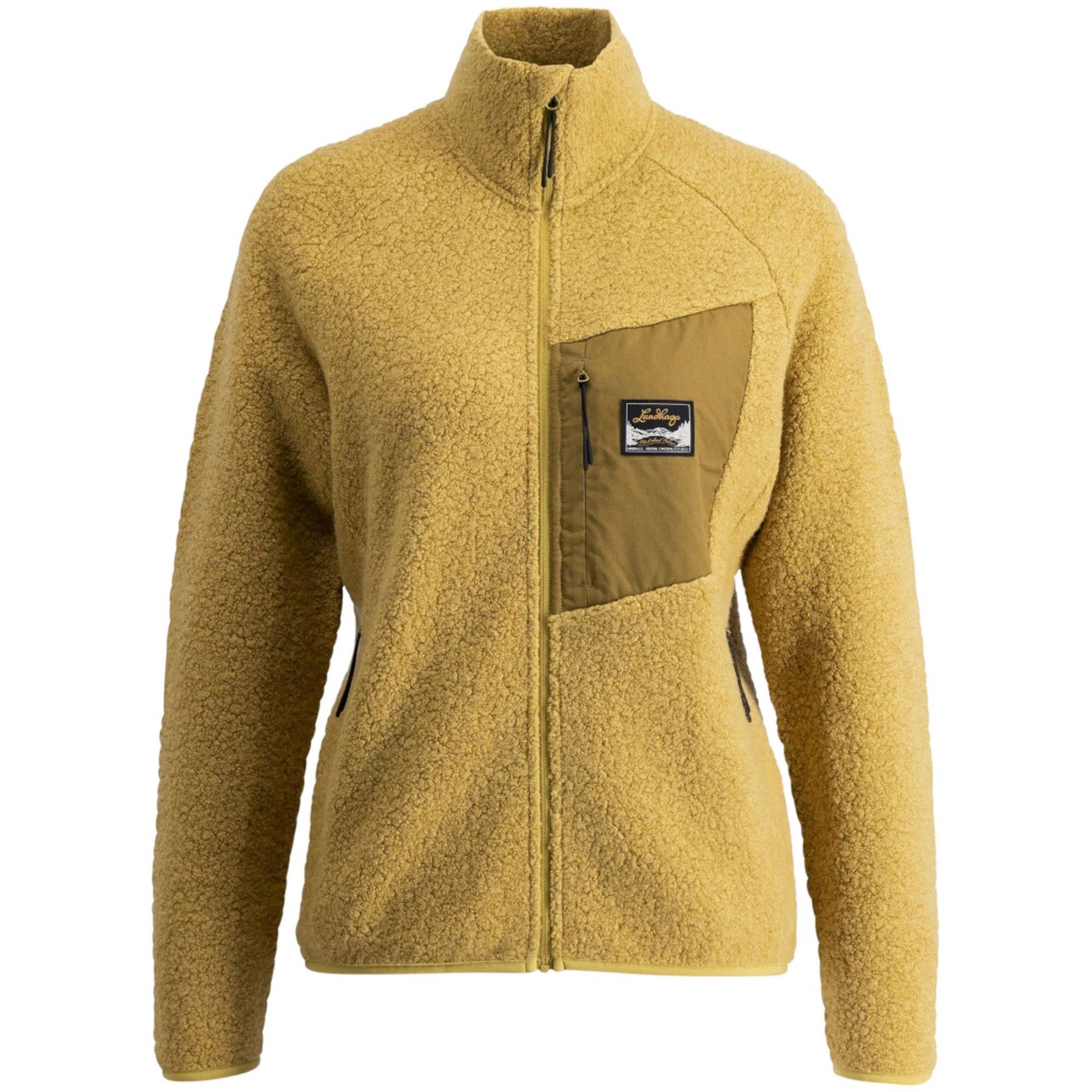 Lundhags Flok Wool Ws Pile, capa intermedia, mujer, amarillo