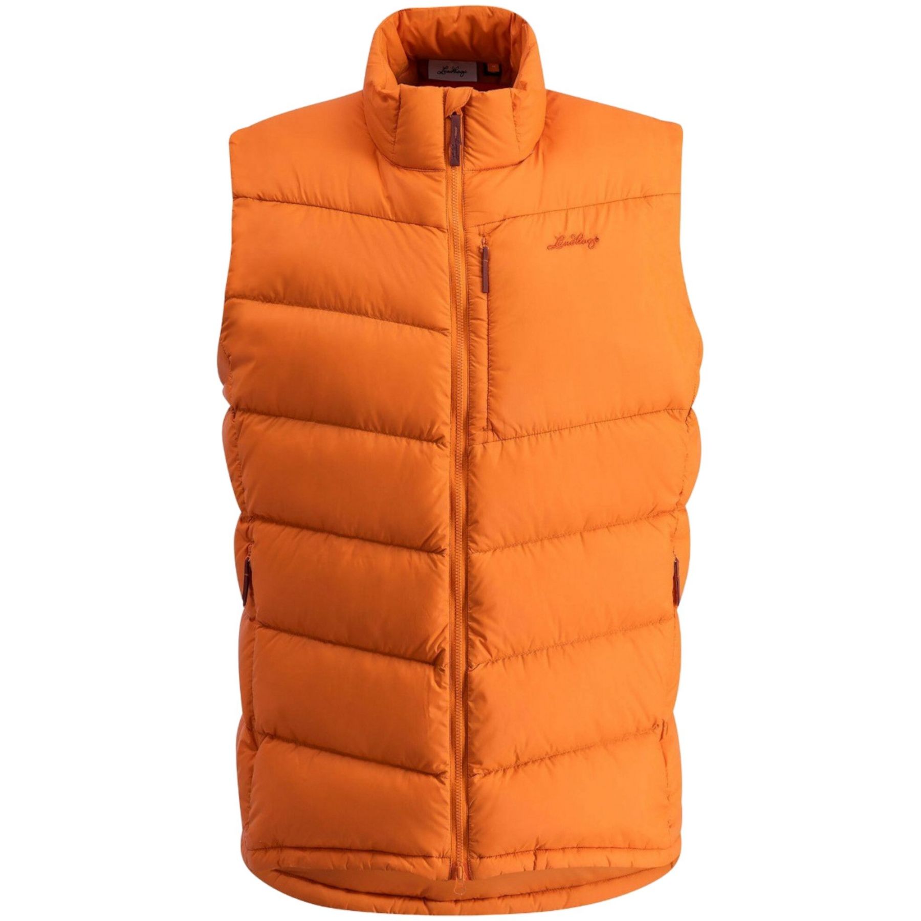 Lundhags Fulu Down Vest, chaleco de plumas, hombre, naranja