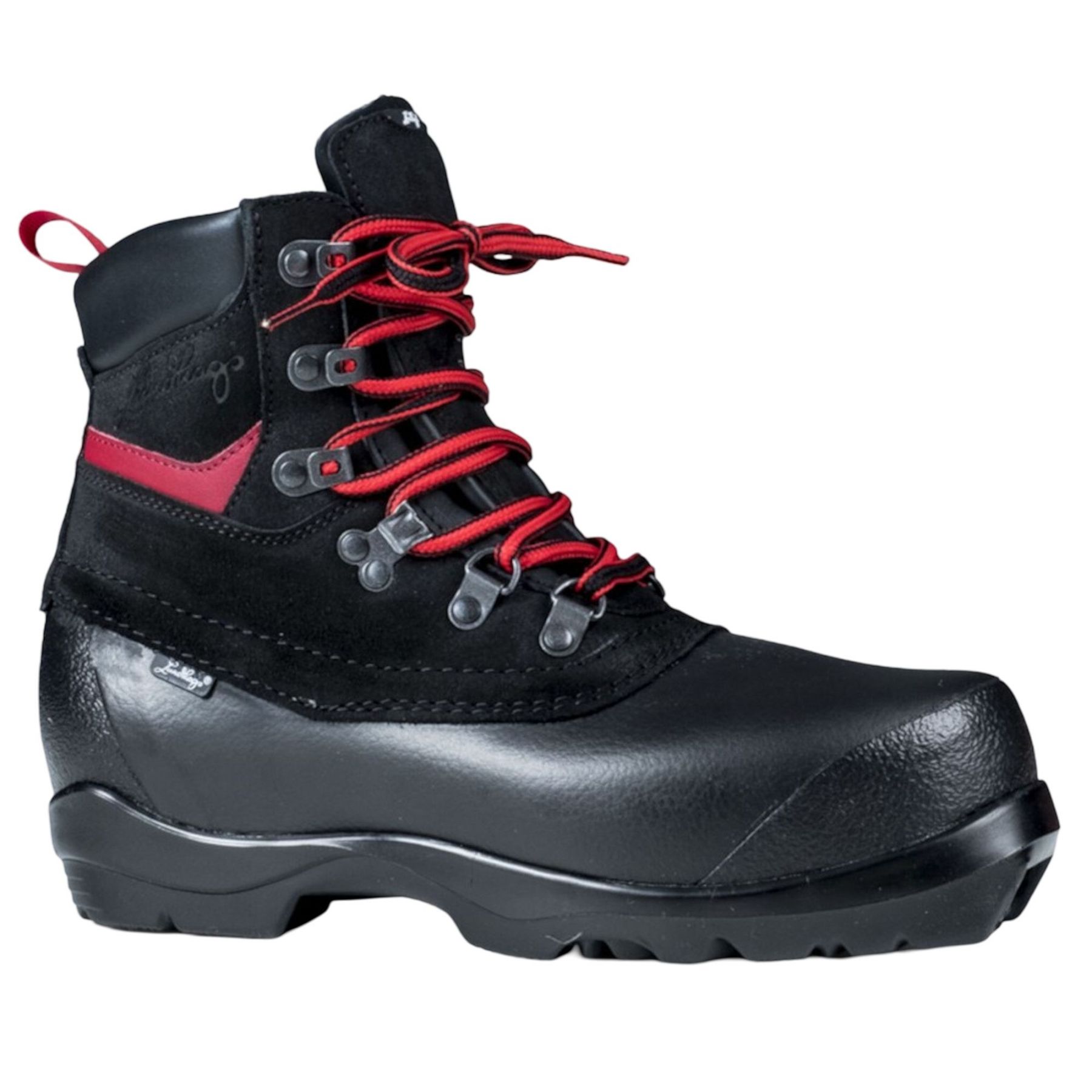 Lundhags Guide BC, botas de senderismo, unisex, negro/rojo