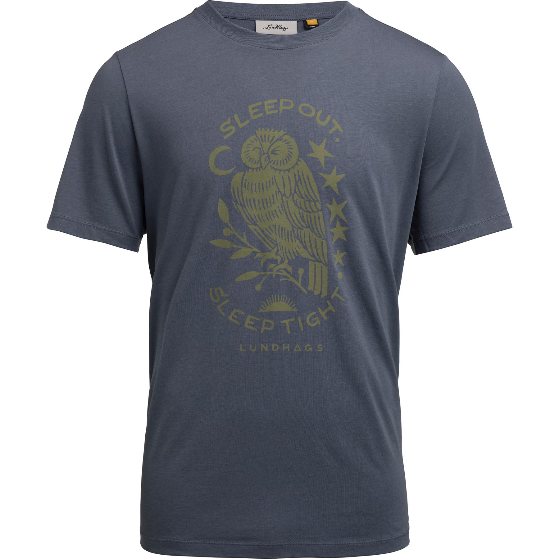 Lundhags Järpen Printed T-shirt, camiseta, hombre, azul