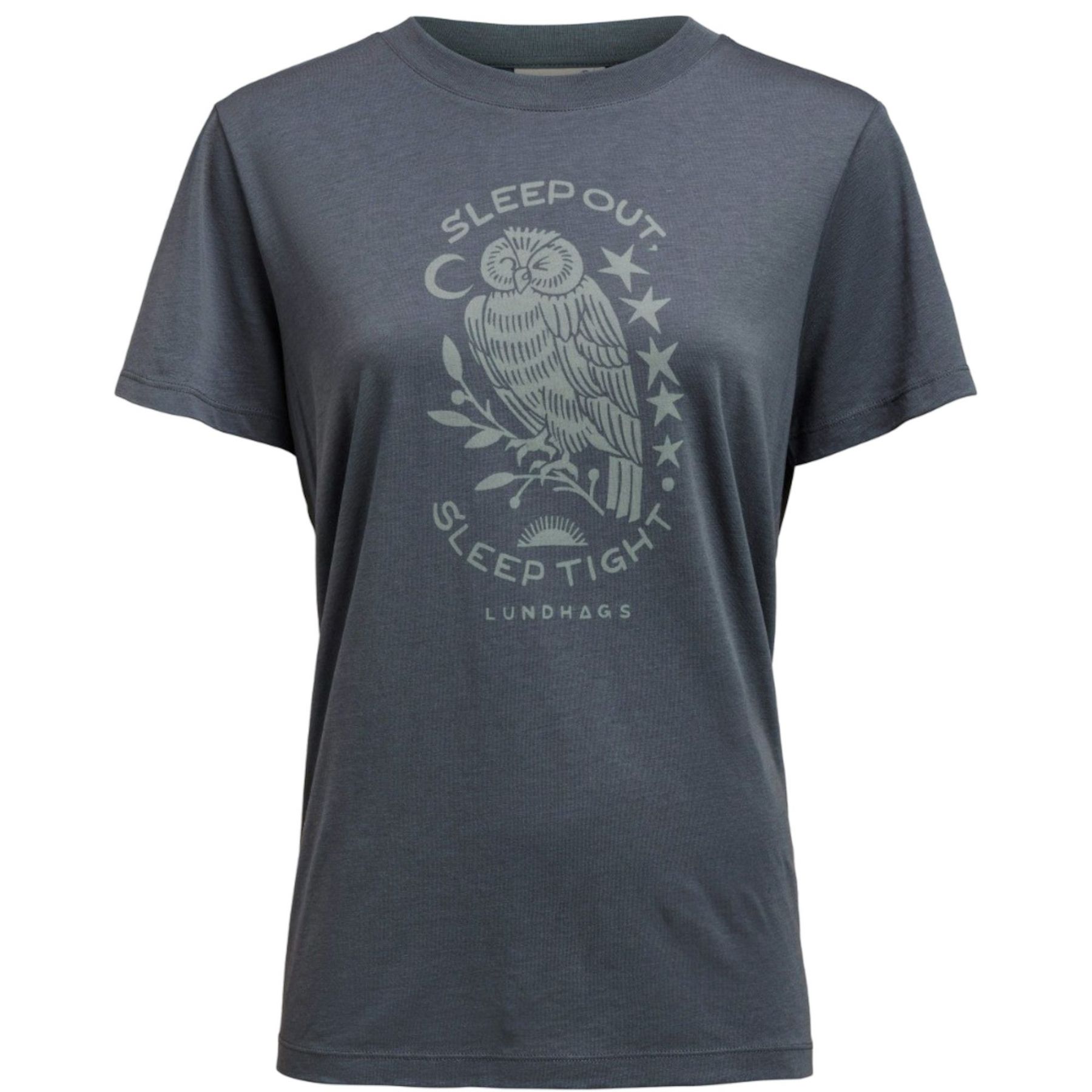 Lundhags Järpen Printed T-shirt, camiseta, mujer, azul