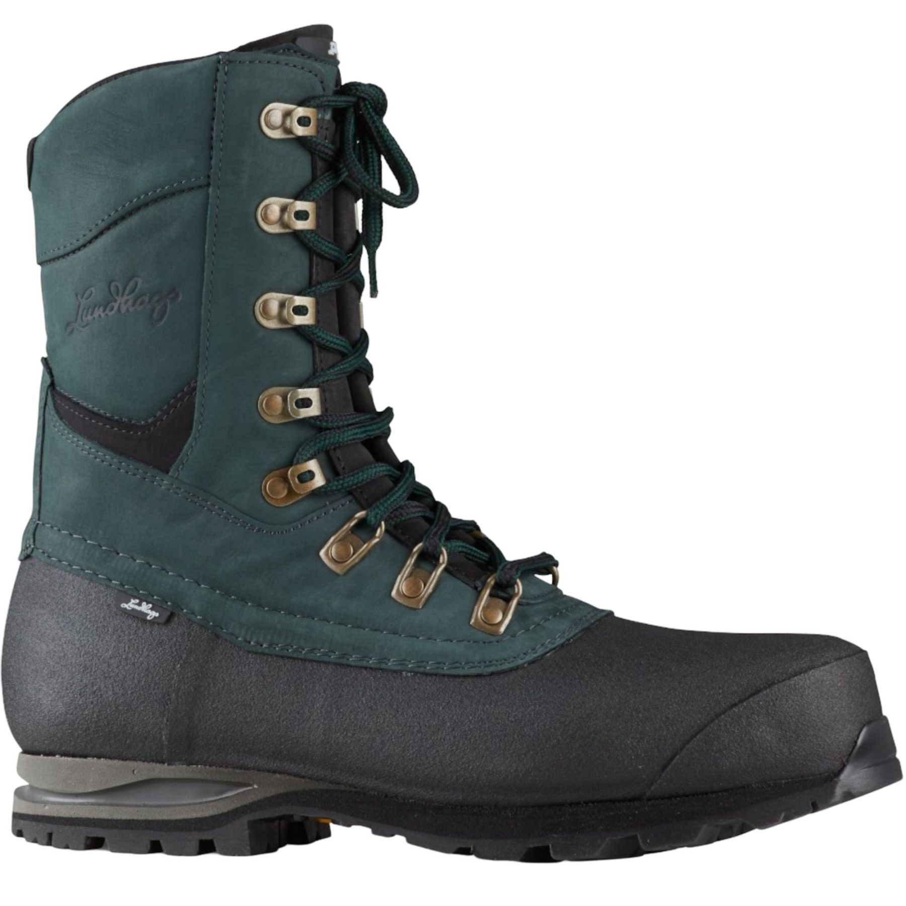 Lundhags Jaure II Ms Lt High, botas de senderismo, hombre, verde/negro