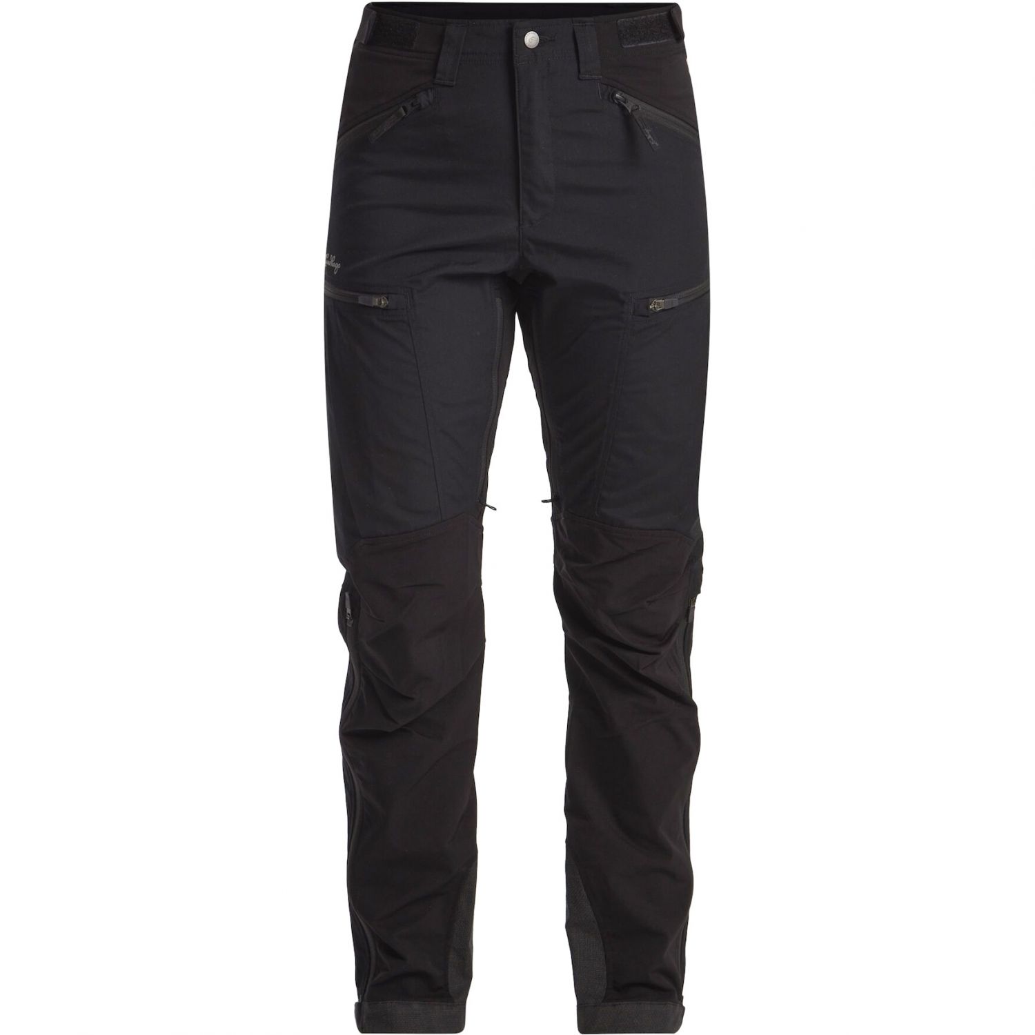 Lundhags Makke High Waist Curved Pants, pantalones de senderismo, mujer, negro