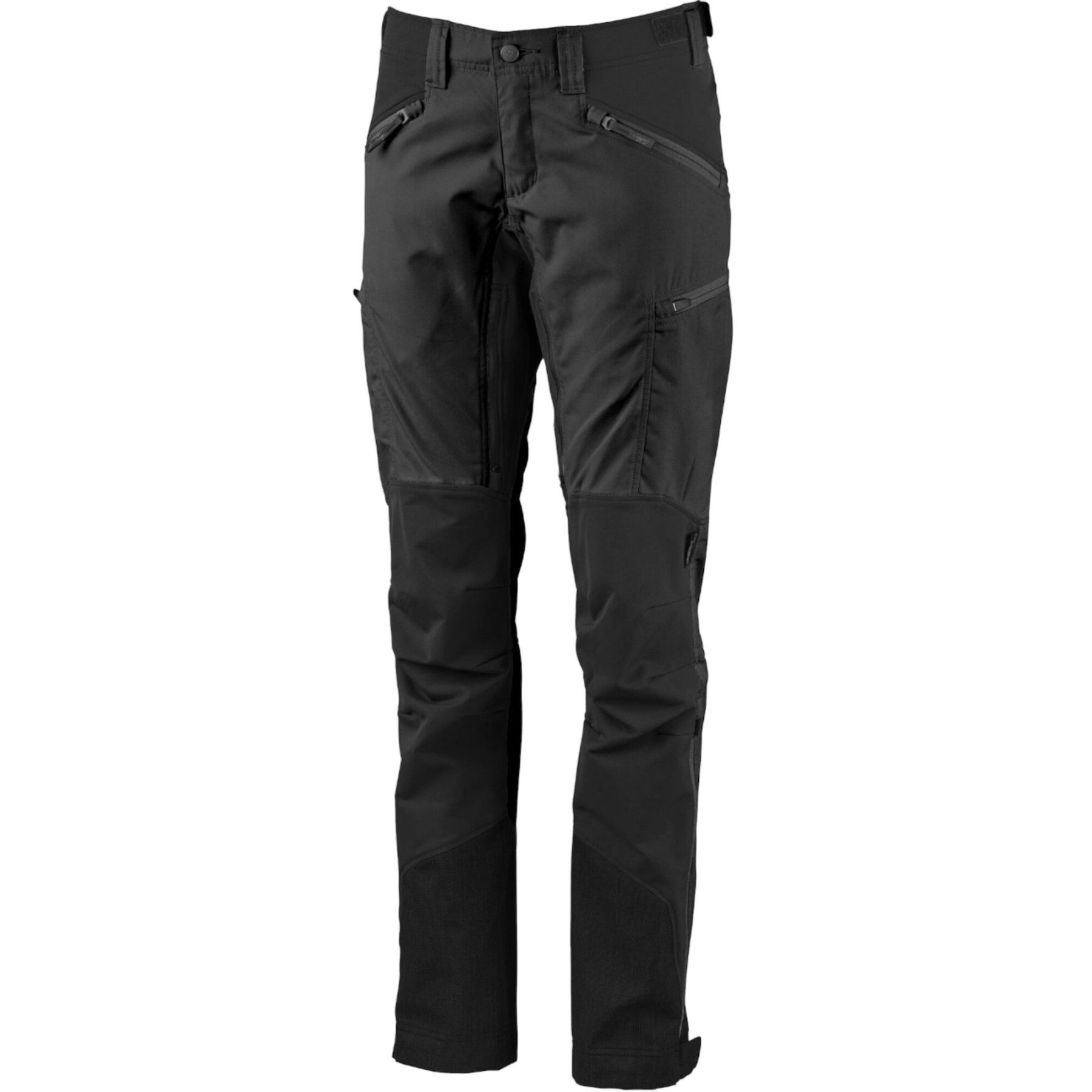 Lundhags Makke Pantalones, pantalones de senderismo, mujer, negro