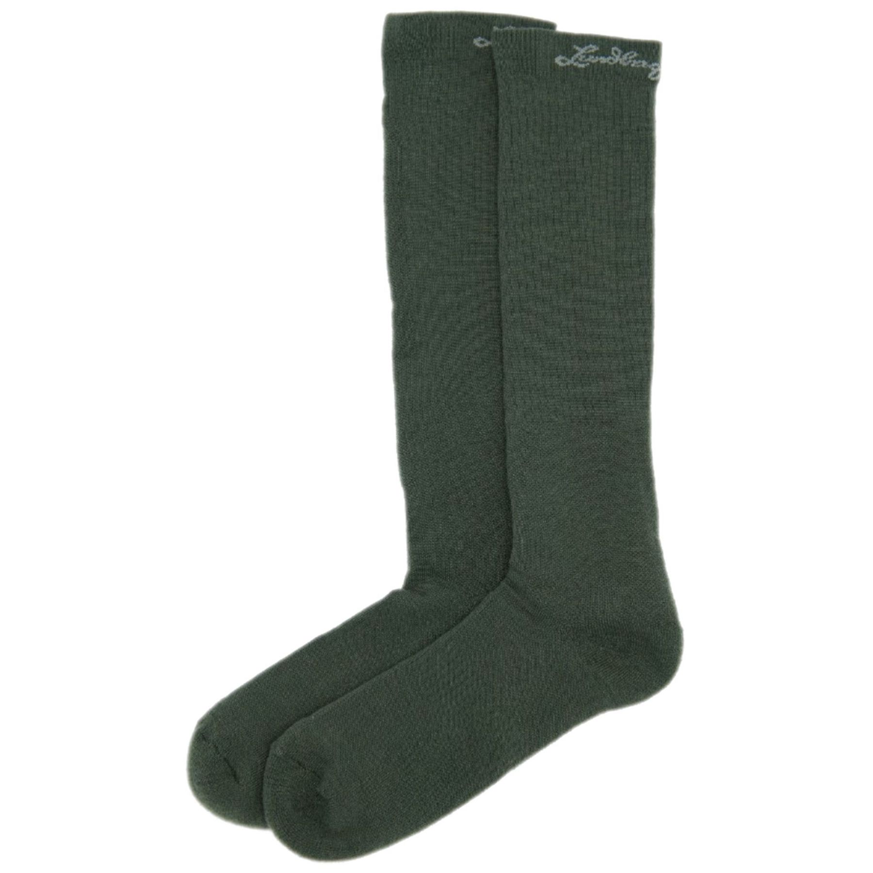 Lundhags Merino Trekking Sock High, calcetines de senderismo, unisex, verde