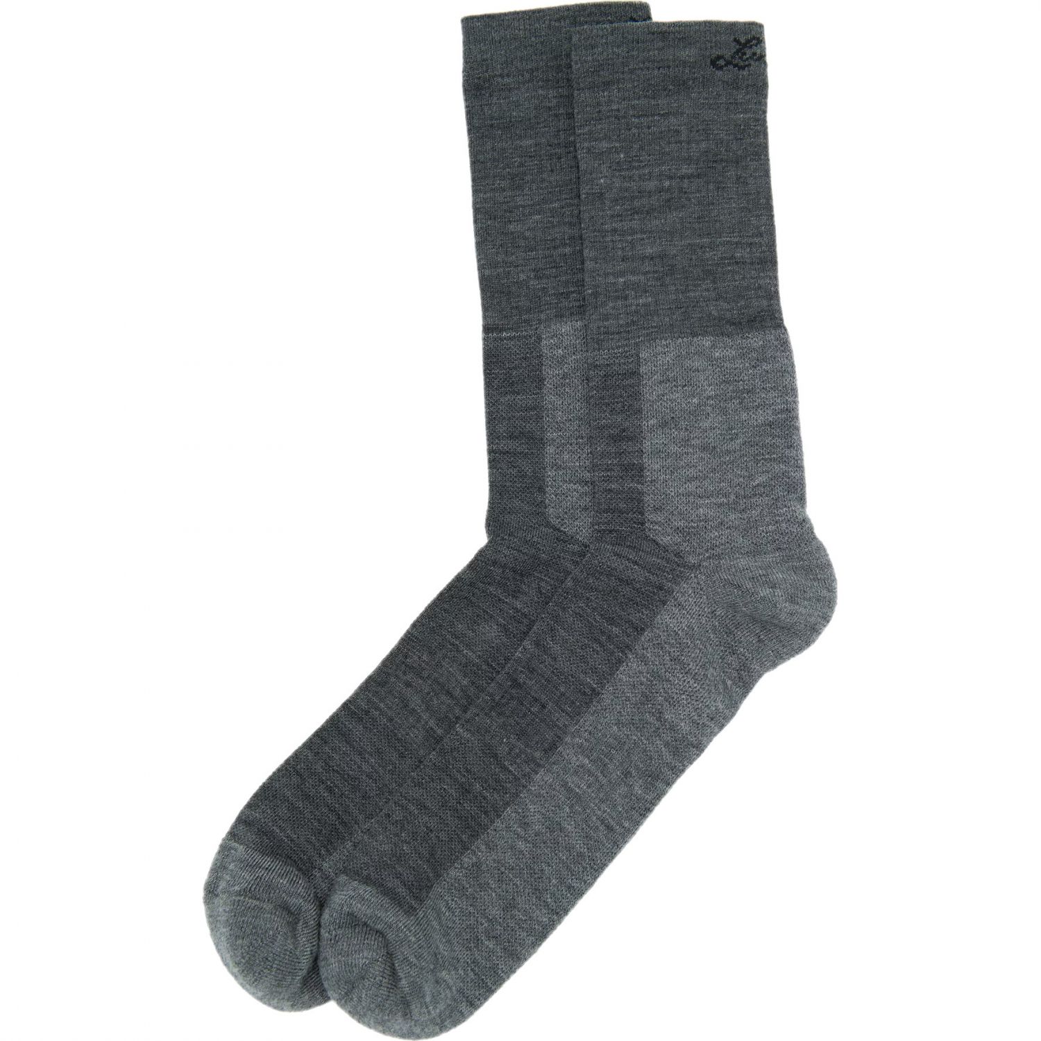Lundhags Merino Trekking Sock Mid, calcetines de senderismo, unisex, gris
