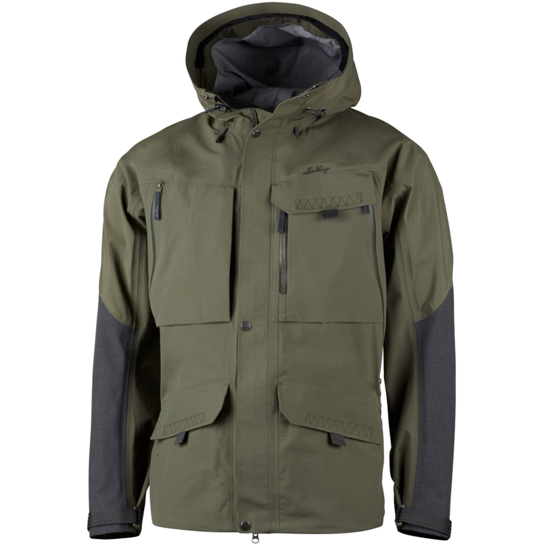 Lundhags Ocke Ms Jacket, chaqueta shell, hombre, verde/gris