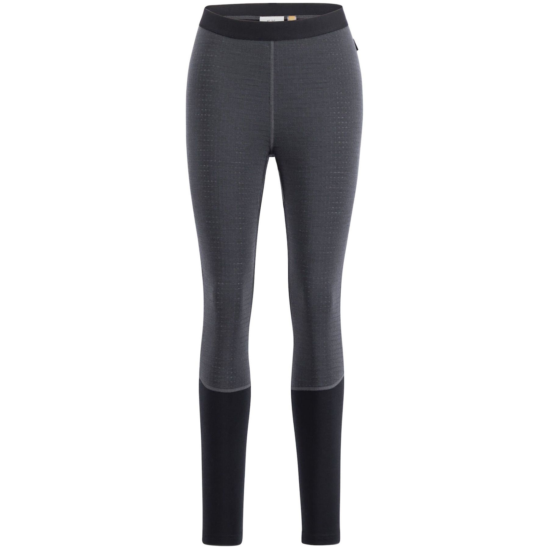 Lundhags Prime Merino Long John, ropa interior de esquí, mujer, gris/negro