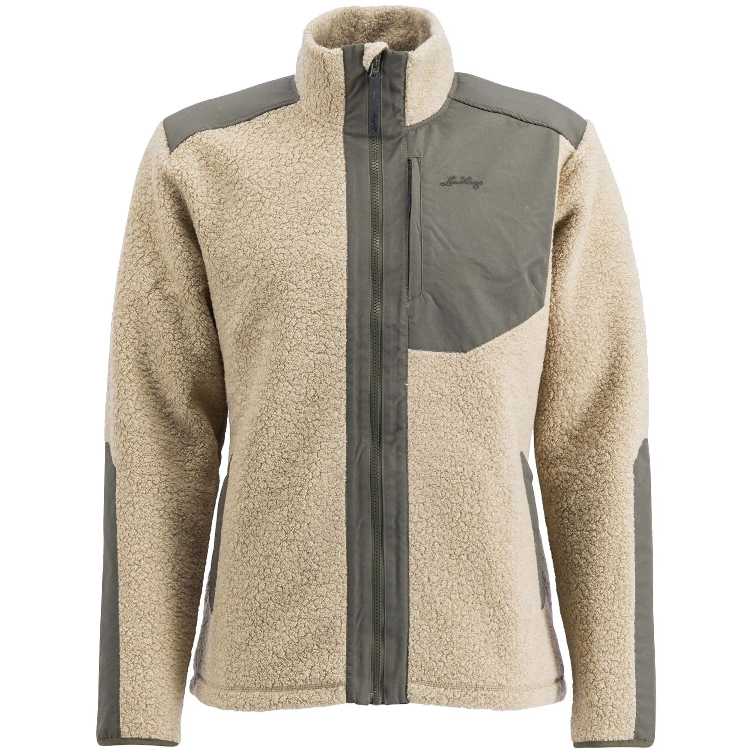 Lundhags Saruk Wool Pile Mid Full Zip, capa intermedia, hombre, beige