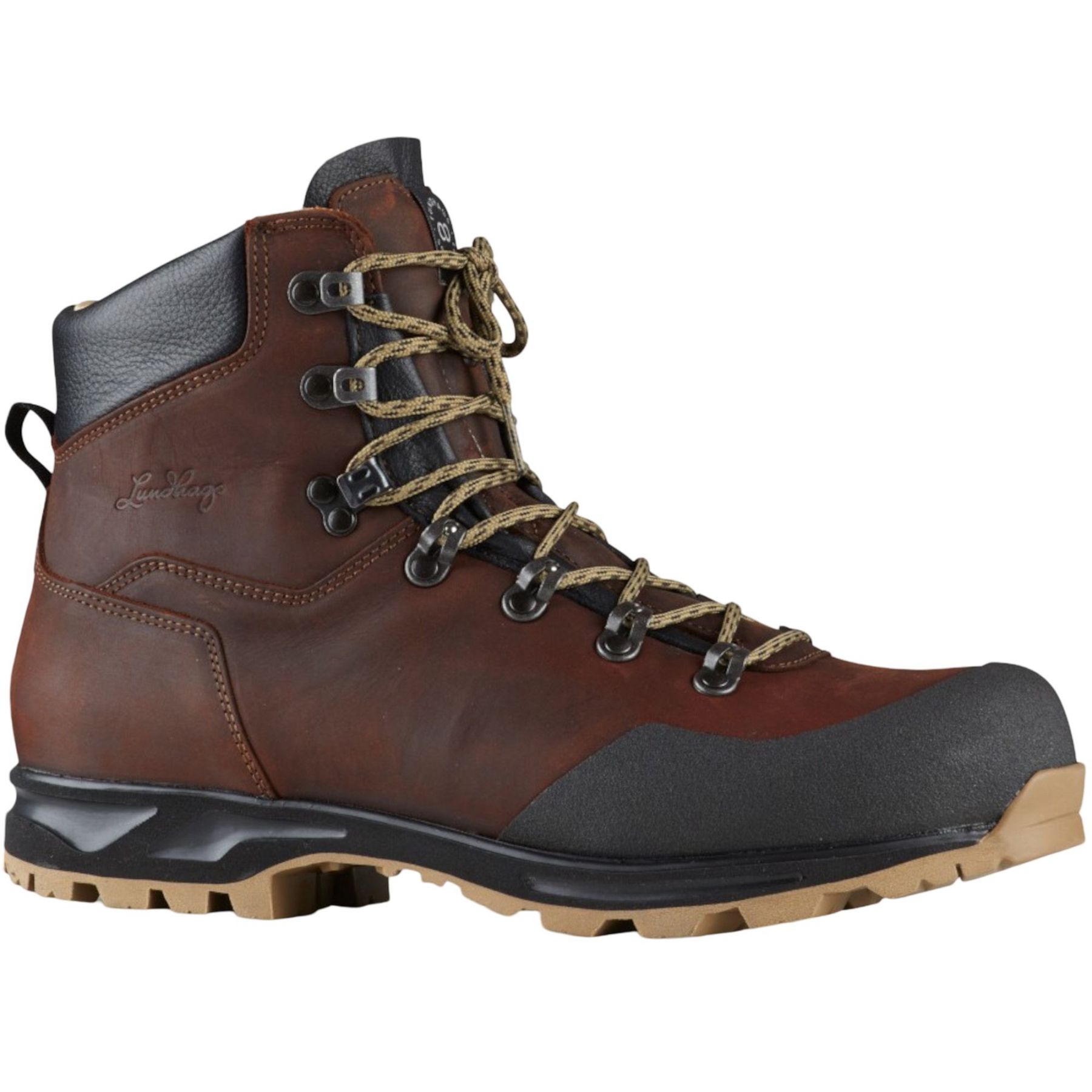 Lundhags Stuore Ms Mid, botas de senderismo, hombre, marrón