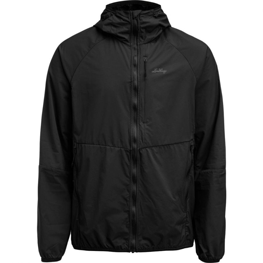 Lundhags Tived Light Windbreaker Jacket, chaqueta shell, hombre, negro
