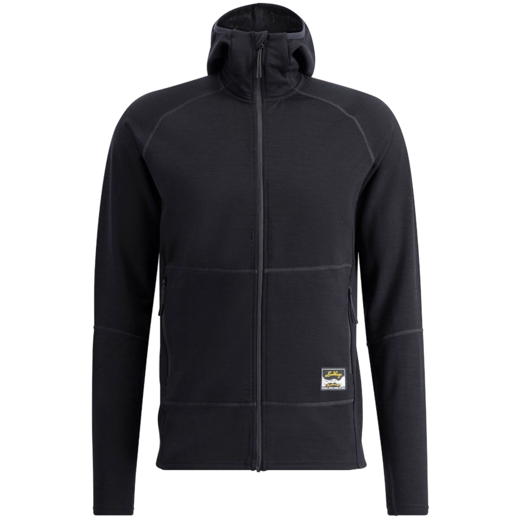Lundhags Tived Merino Hoodie, capa intermedia, hombre, negro