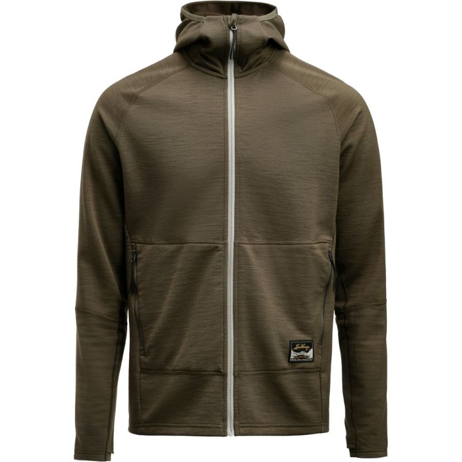 Lundhags Tived Merino Hoodie, capa intermedia, hombre, verde