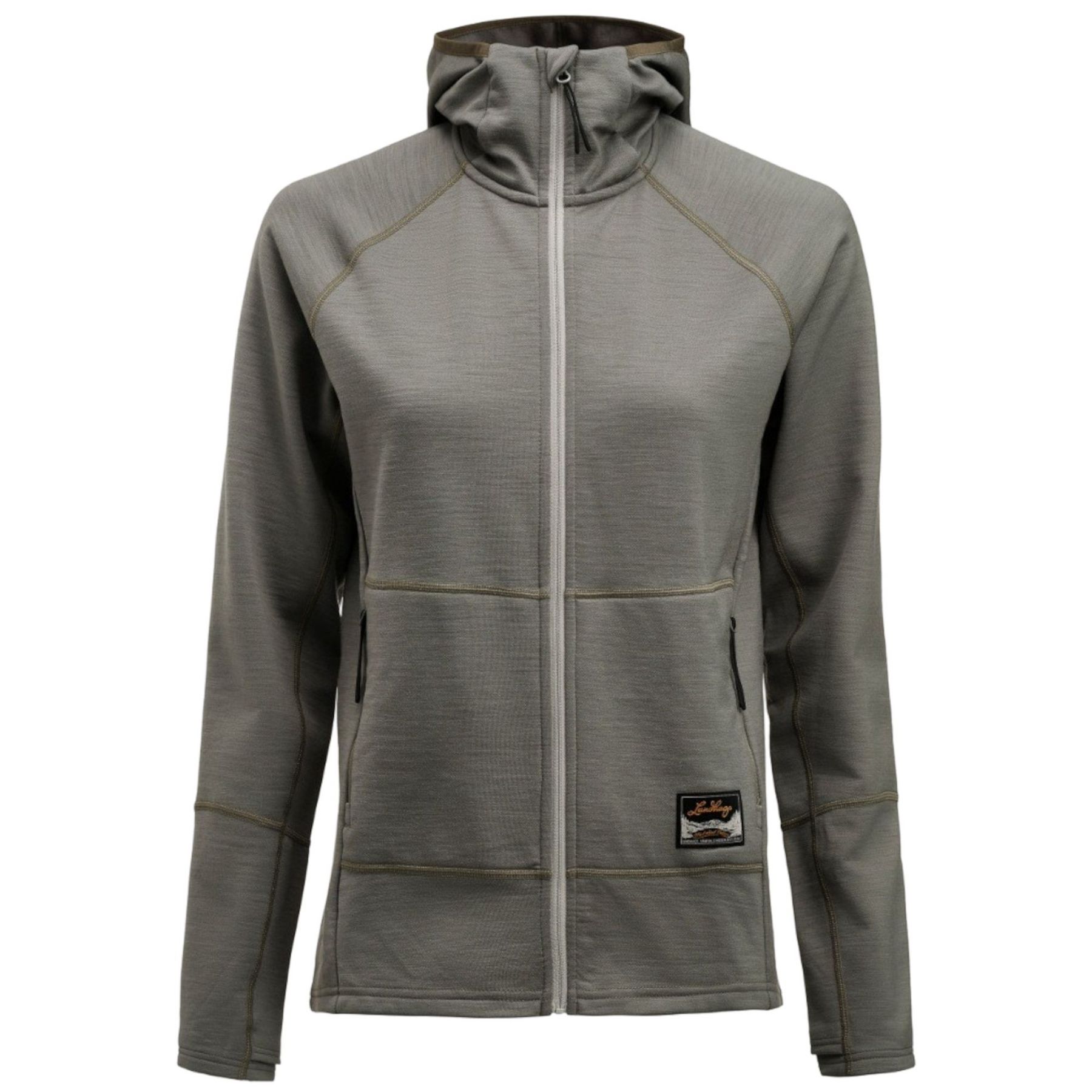 Lundhags Tived Merino Hoodie, capa intermedia, mujer, verde