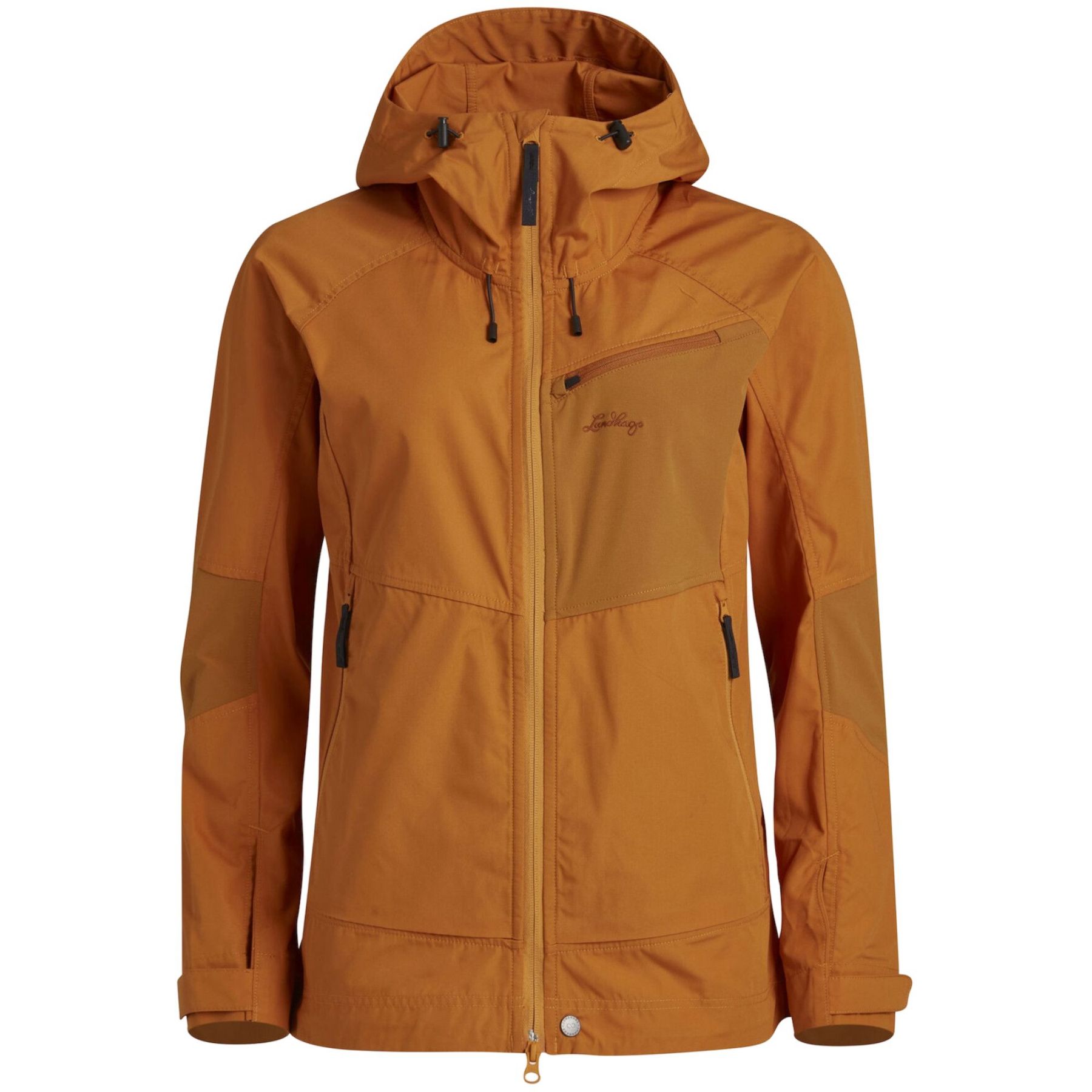 Lundhags Tived Stretch Hybrid Jacket, chaqueta softshell, mujer, oro